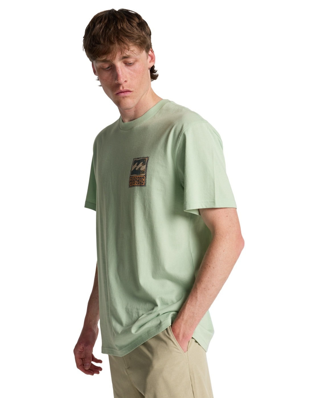 Billabong T-shirt à Manches Courtes Stamp Vintage Green 2XL Homme 6