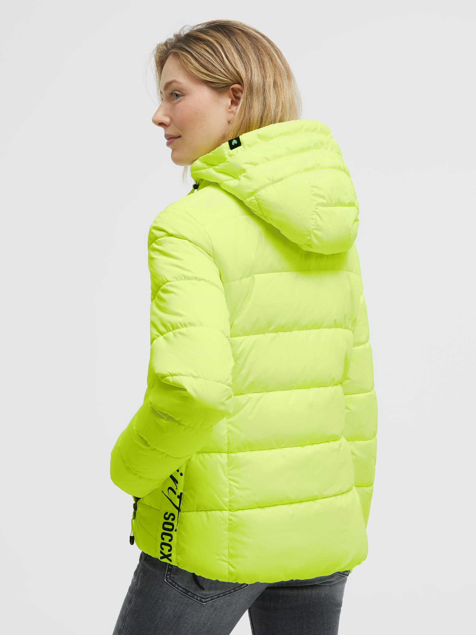 SOCCX Winterjacke mit Kapuze mit Windfangleiste