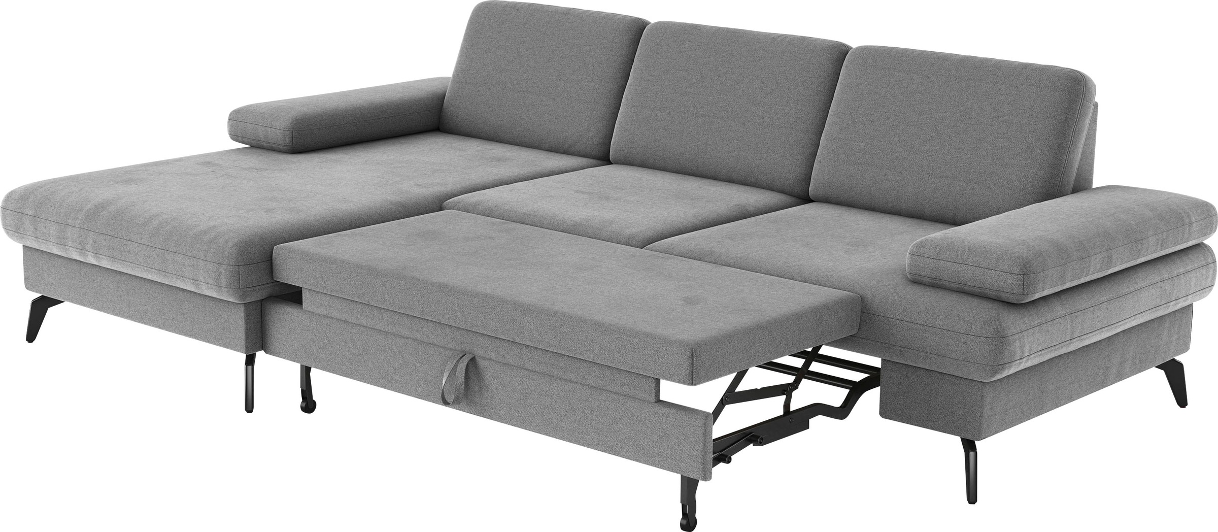 sit&more Ecksofa »Morris L-Form, inkl. Sitztiefenverstellung«, wahlweise mit Armteilverstellung, Bettfunktion & Bettkasten