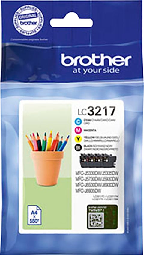 Brother Tintenpatrone »LC-3217 Value Pack«, (Packung, 4 St.)