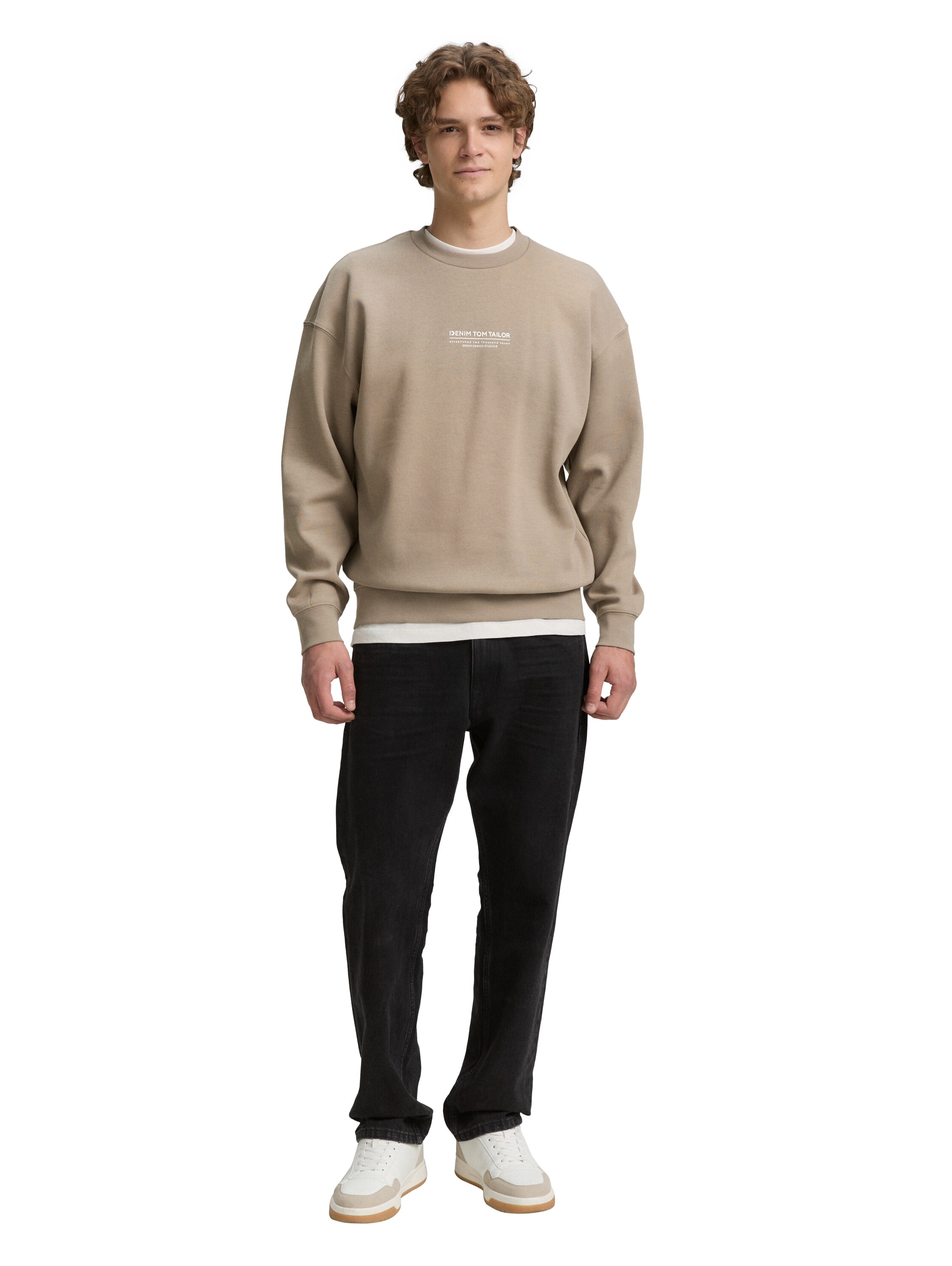 TOM TAILOR Denim Sweatshirt, mit Logo Print