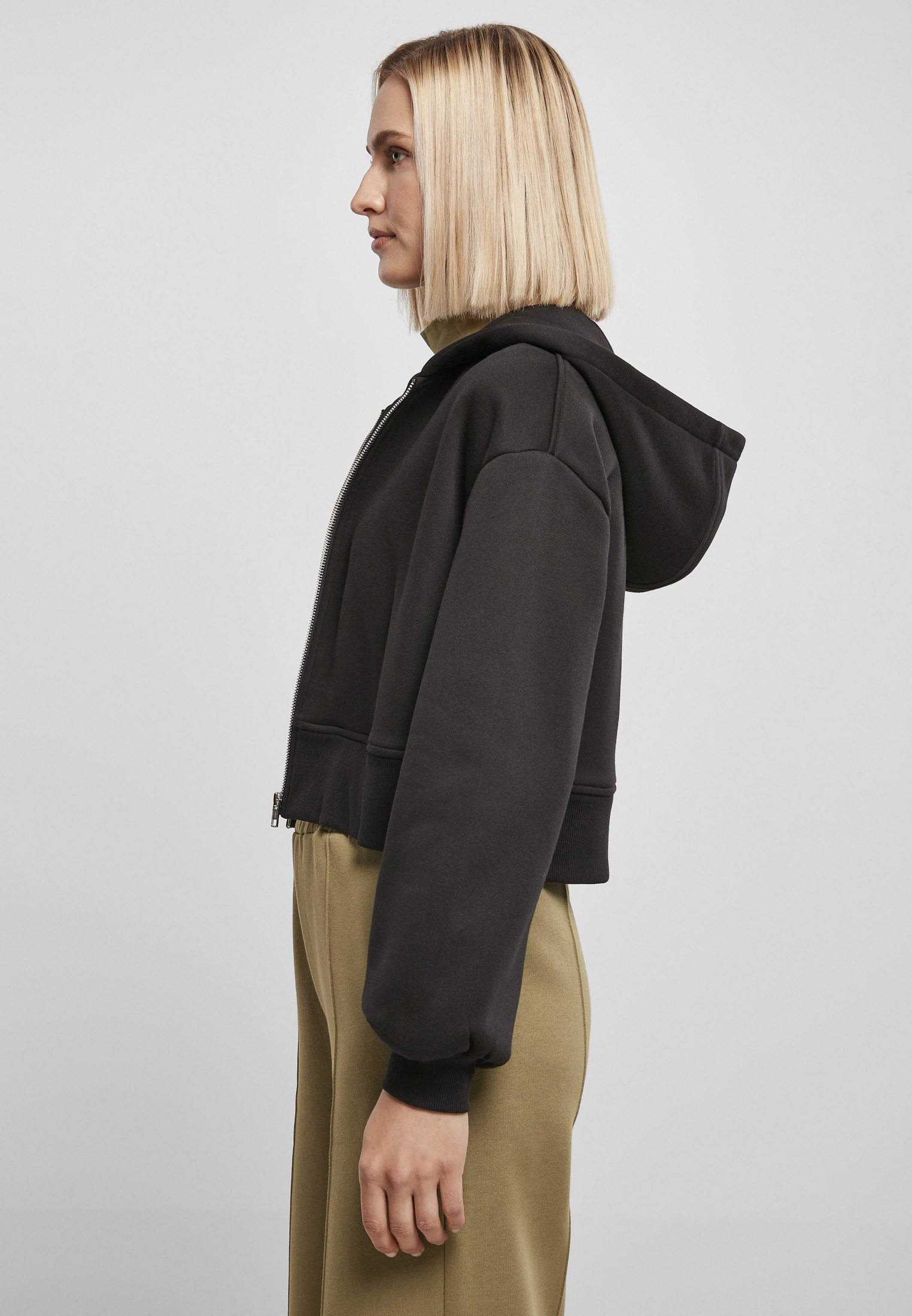 »Damen Jacket«, Short BAUR für Sweatjacke Zip | Ladies Oversized CLASSICS URBAN (1 tlg.) kaufen