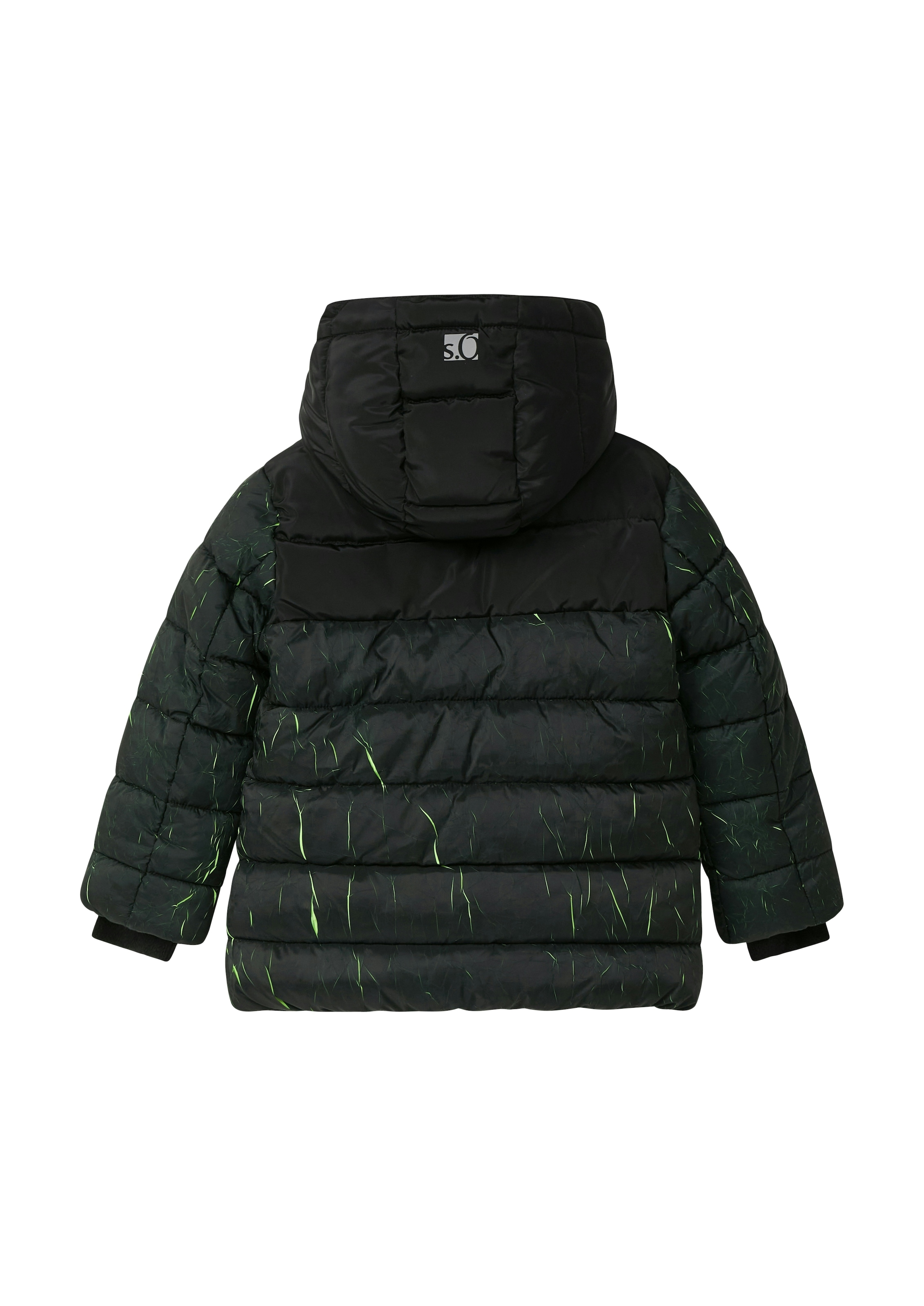 s.Oliver Junior Steppjacke mit Kapuze mit Logo Print