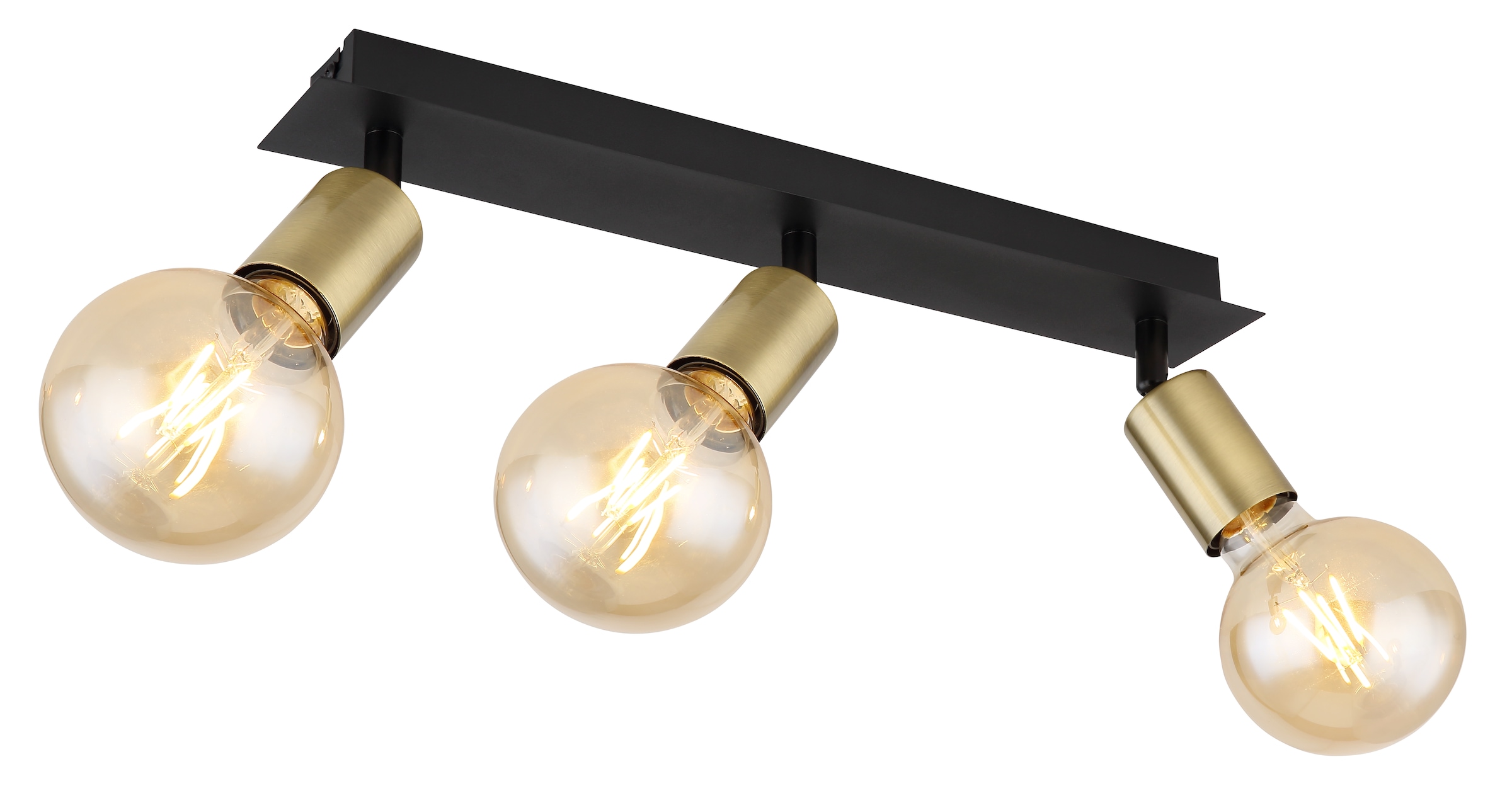 GLOBO LIGHTING Deckenstrahler »LILIANA«, Leuchtmittel E27 | ohne Leuchtmittel, Deckenstrahler/altmessing/Flur/Wohnzimmer