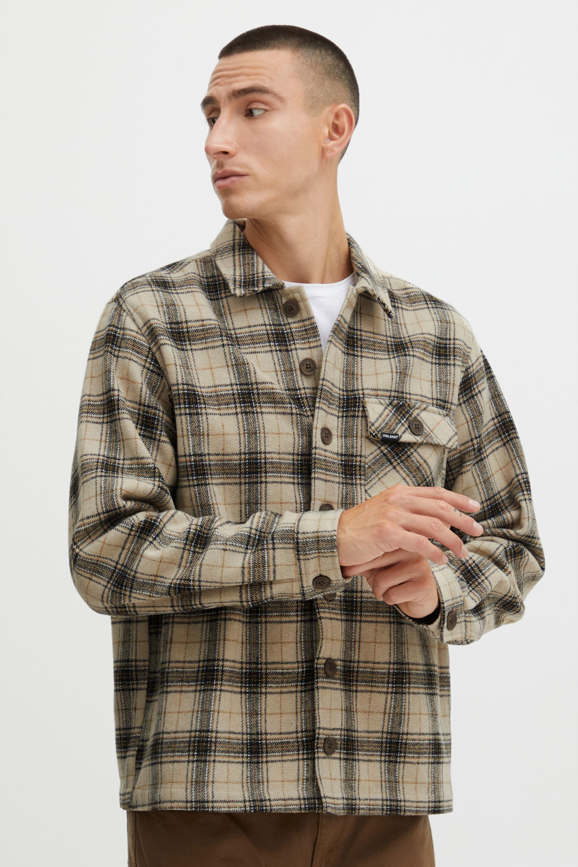 Blend Fieldjacket "BLEND BHOvershirt", ohne Kapuze