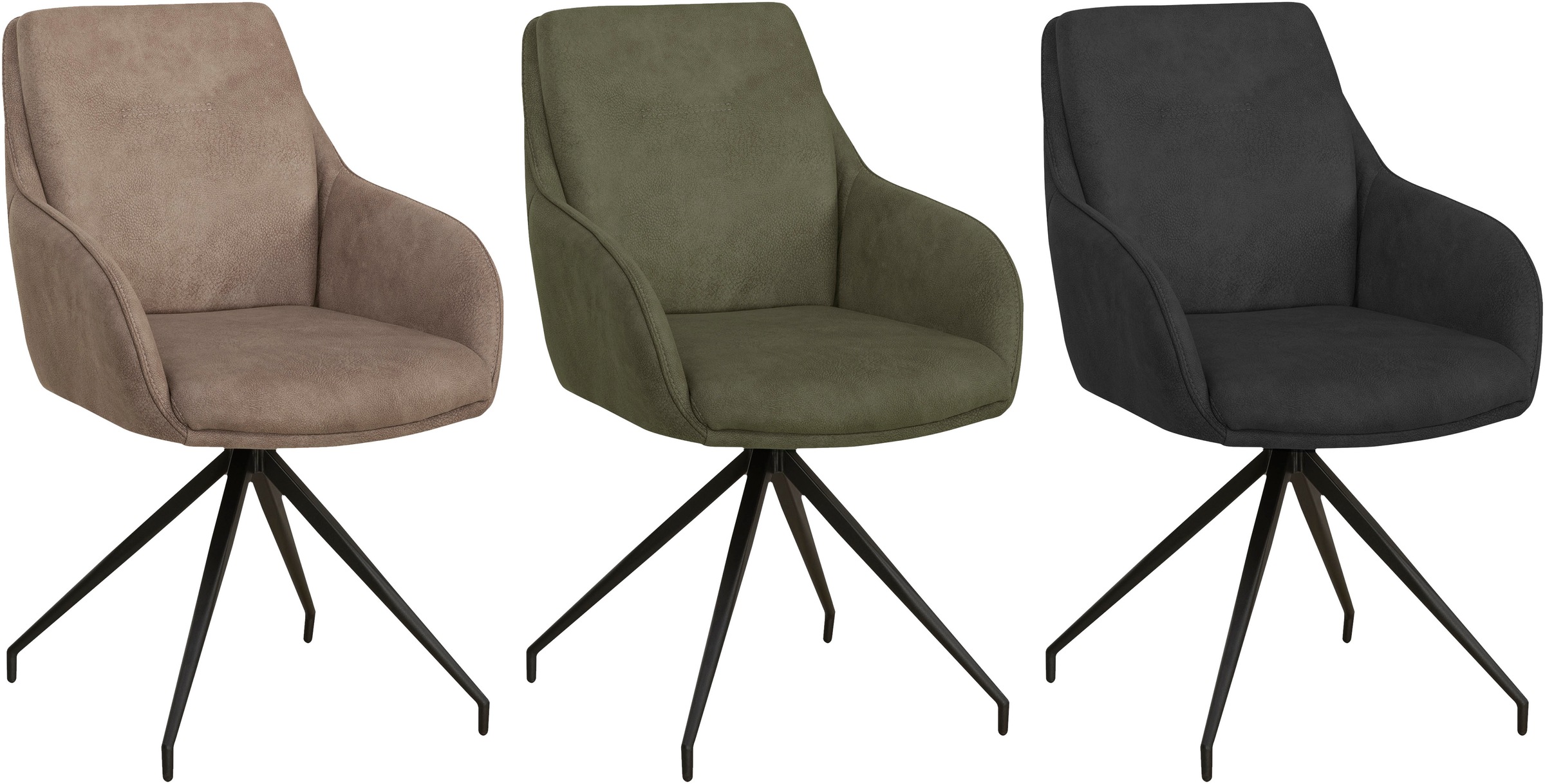 OMG Design Esszimmerstuhl »Tijn«, (Set), 2 St., Stoff, Drehstuhl, Armlehnenstuhl, pflegeleicht