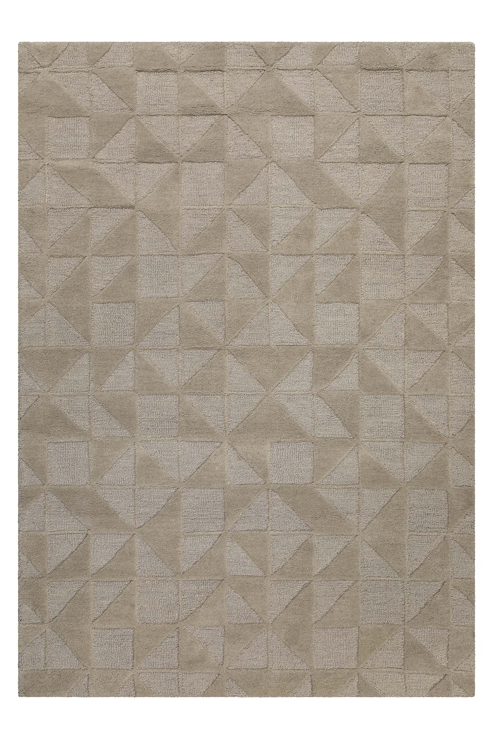 Wecon home Wollteppich »Hamptons THIRTYSEVEN«, rechteckig, 15 mm Höhe, Läufer, Schurwolle, Kurzflor, Wohnzimmer, elegant, geometrisch