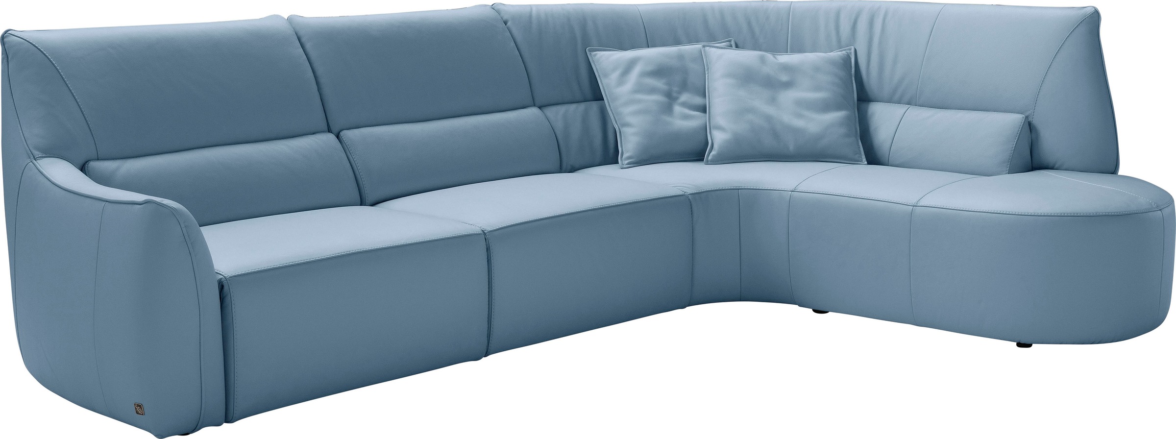 Egoitaliano Ecksofa "Puffy, extravagant & edel, Retro Designsofa, hoher Sit günstig online kaufen