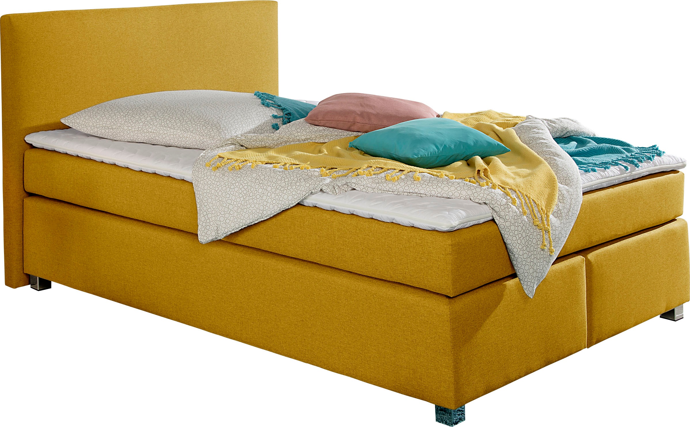 INOSIGN Boxspringbett »Eliana«, inkl. Topper, in 4 Breiten, 3 Matratzenarten und 2 Härtegraden