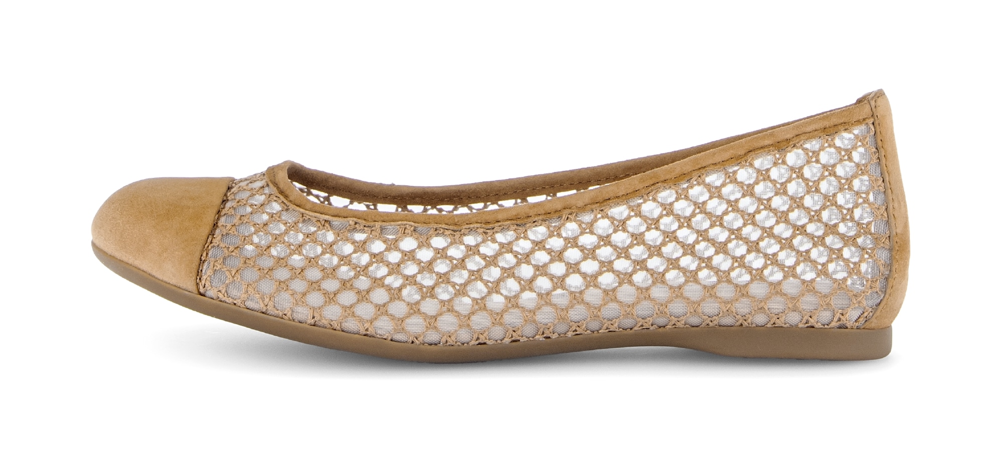 Gabor Ballerina  Frühlingsschuh, Schlupfschuh in sommerlicher Häkeloptik