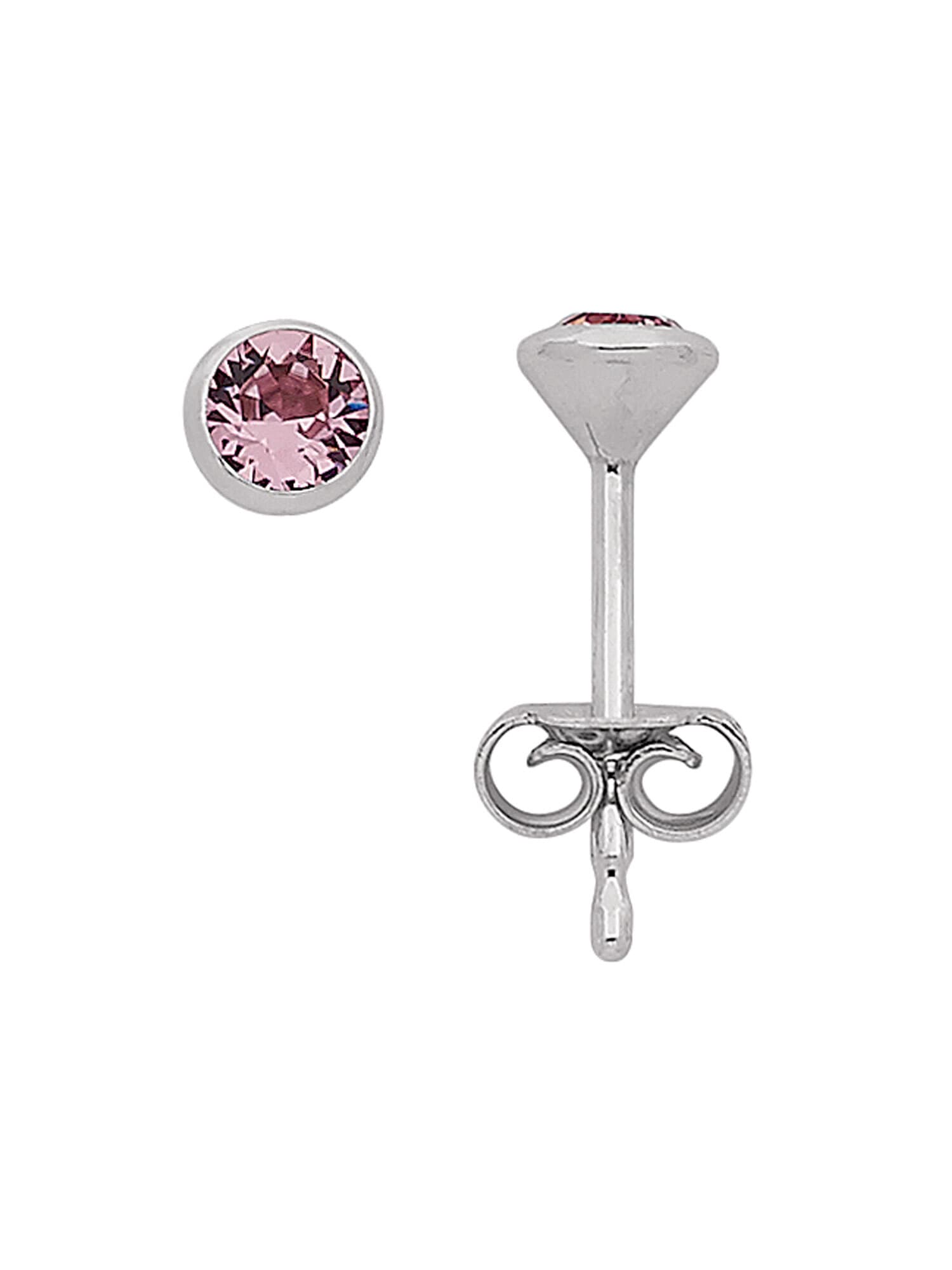 Adelia´s Paar Ohrhänger »925 Silber mit für Zirkonia Silberschmuck Damen | Ø Ohrstecker Ohrringe BAUR bestellen mm«, 3