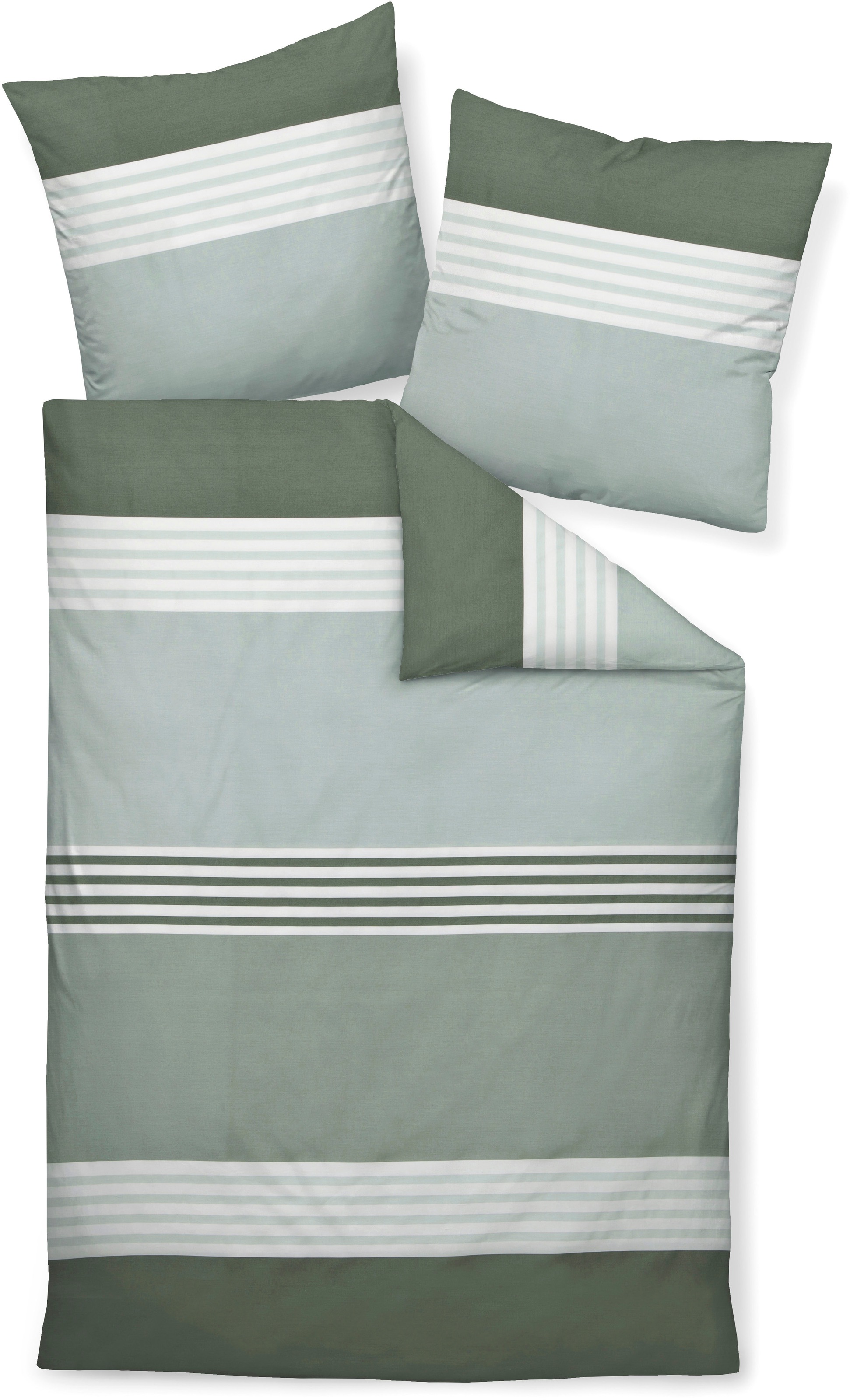 Janine Bettwäsche "Mako-Satin 31147" 2 tlg. tlg. mit Reissverschluss günstig online kaufen