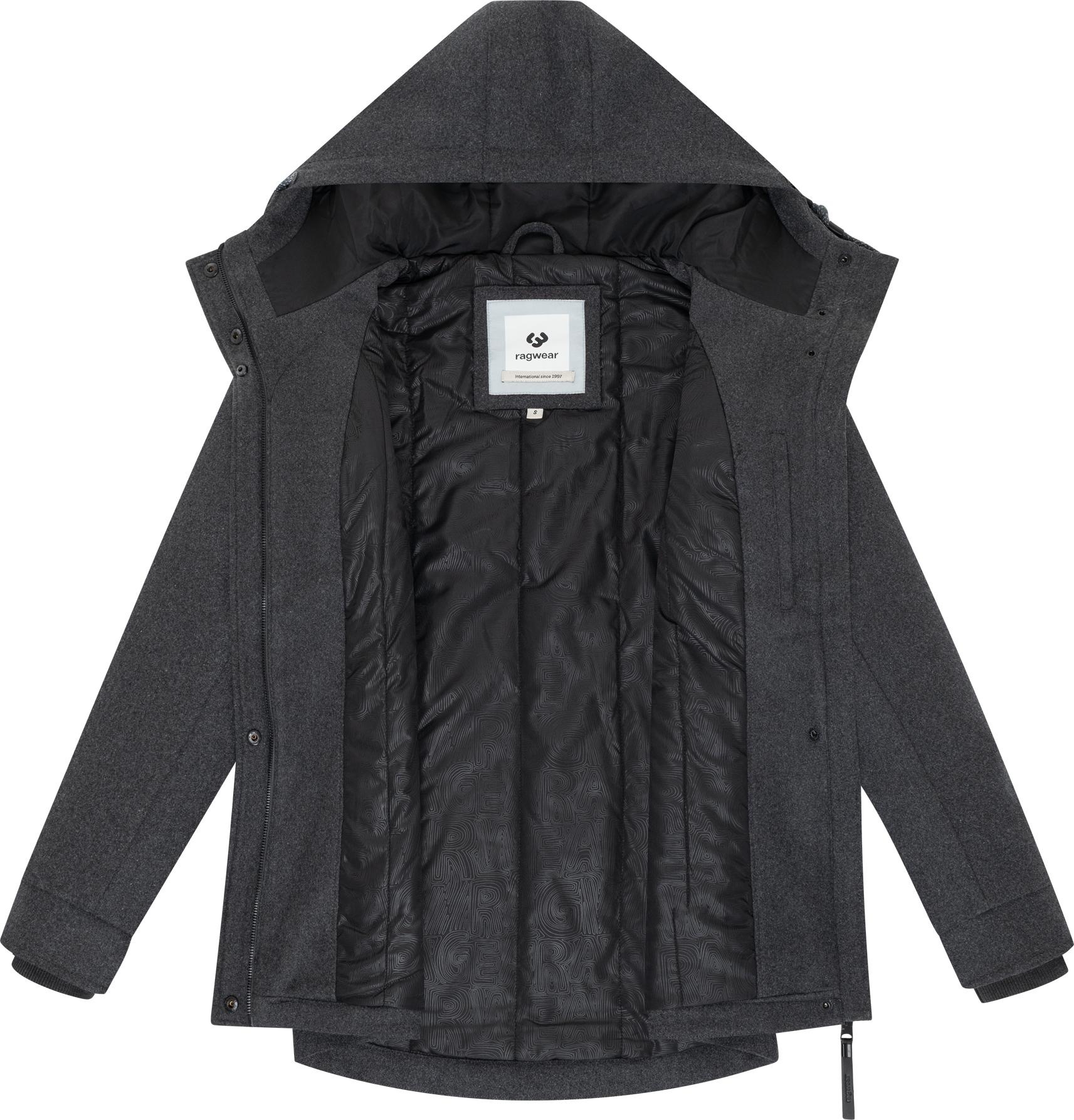 Ragwear Winterjacke »Monadde Felt YOUMODO«, mit Kapuze, Wasserfeste warme Jacke mit Kapuze