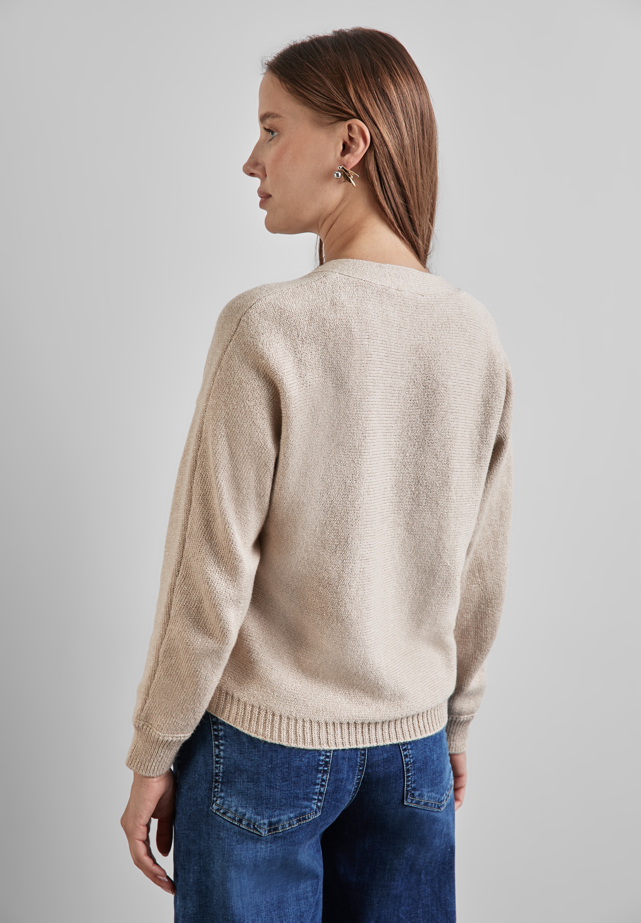 STREET ONE Cardigan, mit V-Ausschnitt