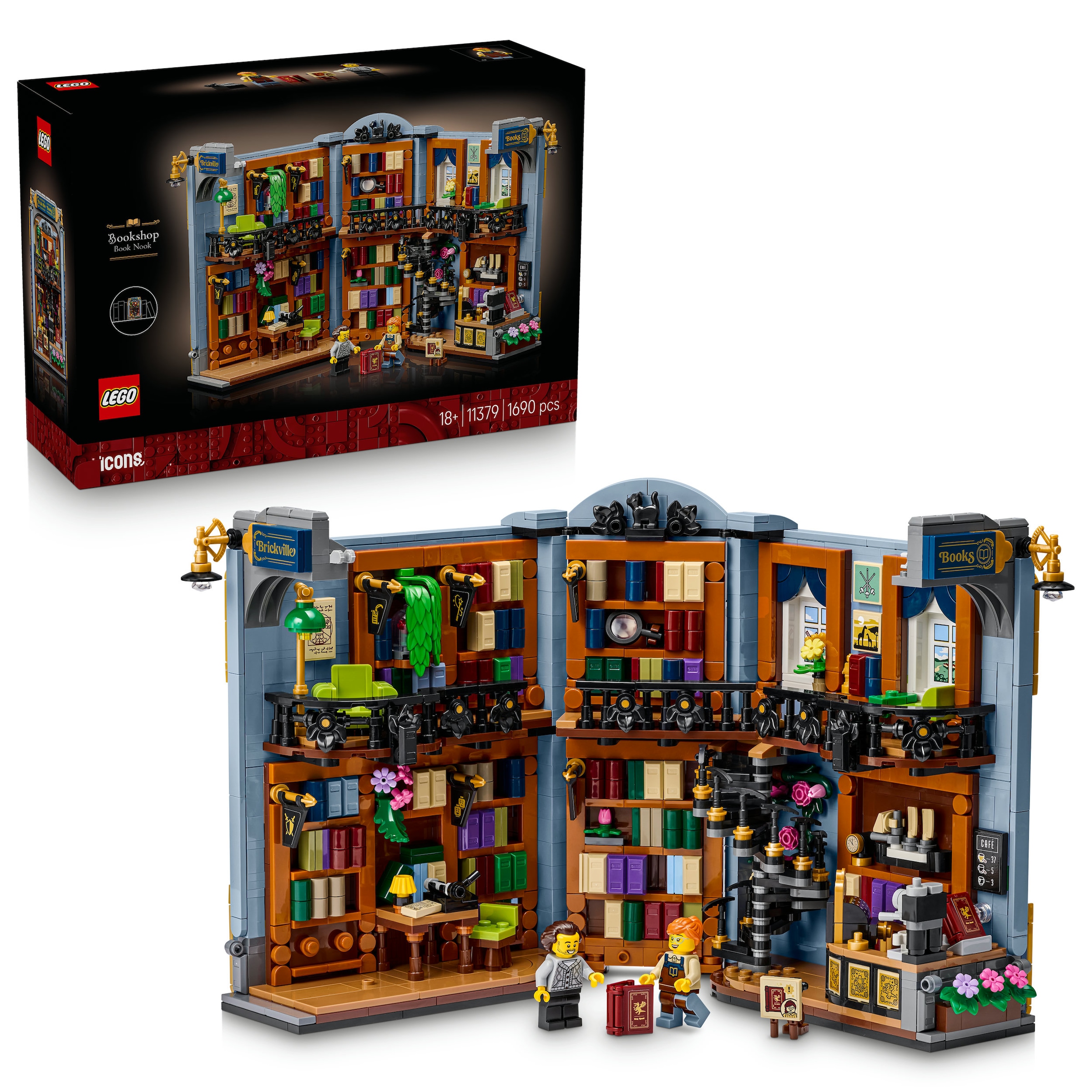 LEGO® Konstruktionsspielsteine »Buchladen: Buchstütze (11379), LEGO Icons« Made in Europe