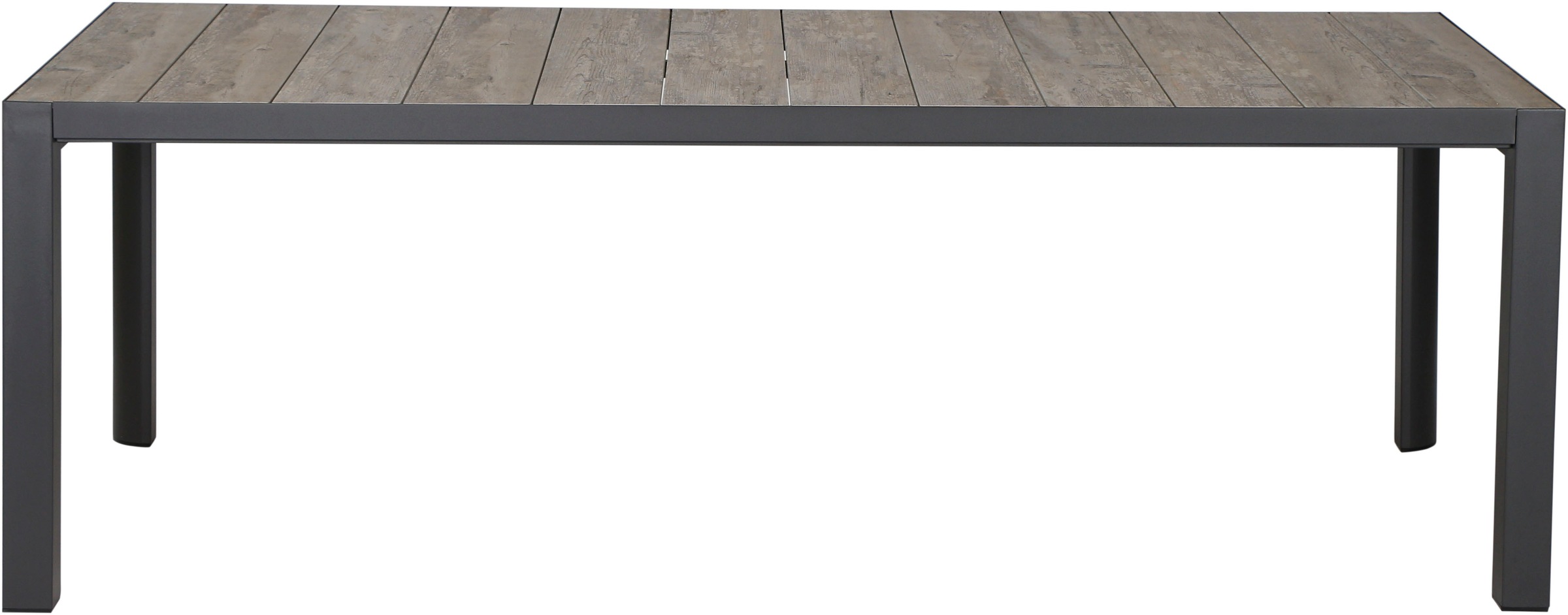 Siena Garden Gartentisch »SILVA Tisch 220x100cm matt anthrazit/washed grey« Aluminiumgestell matt anthrazit, Tischplatte aus Keramik, washed grey