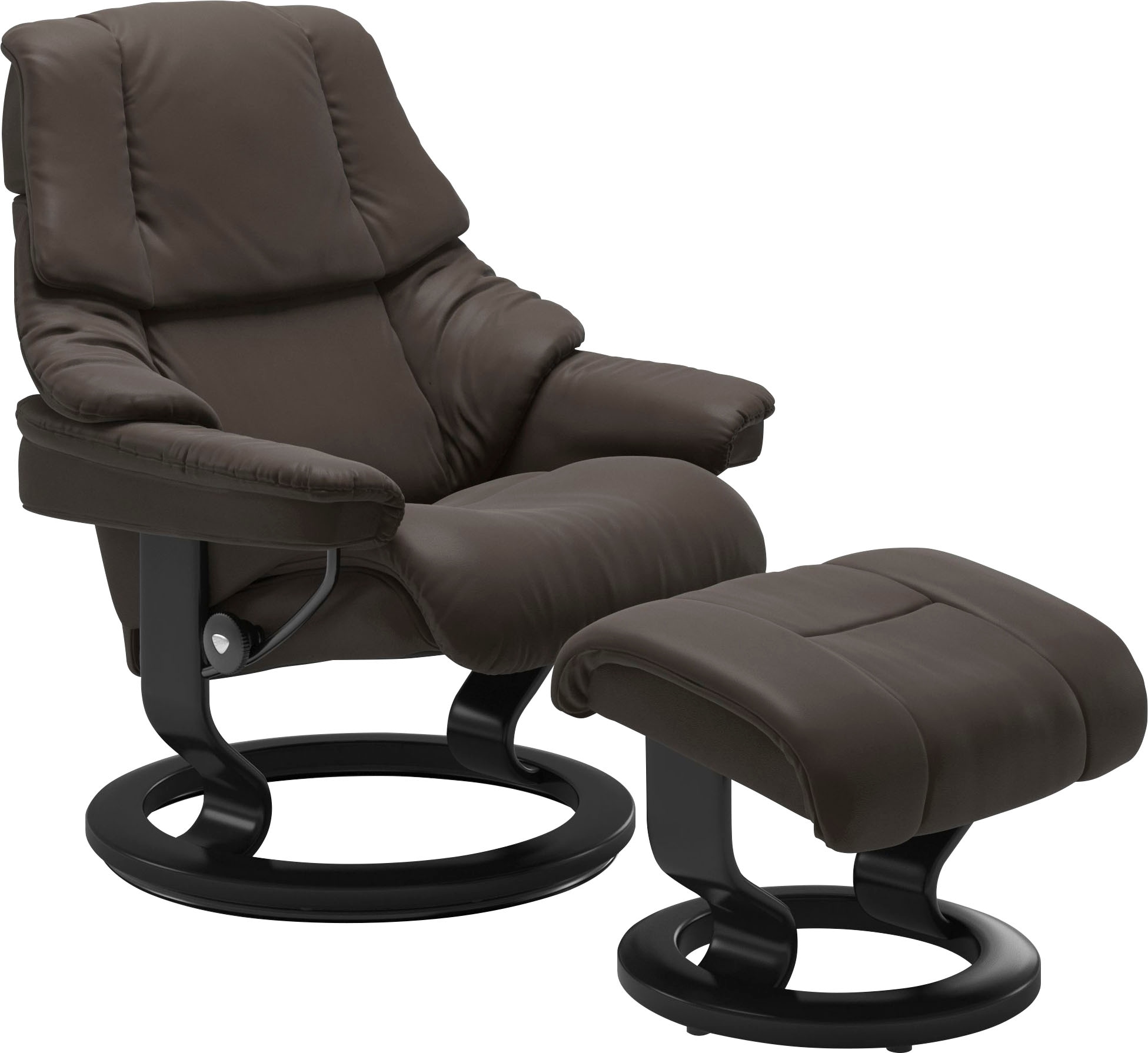 Stressless® Relaxsessel-Set »Reno«, mit Hocker, mit Classic Base, Größe S, M & L, Gestell Schwarz