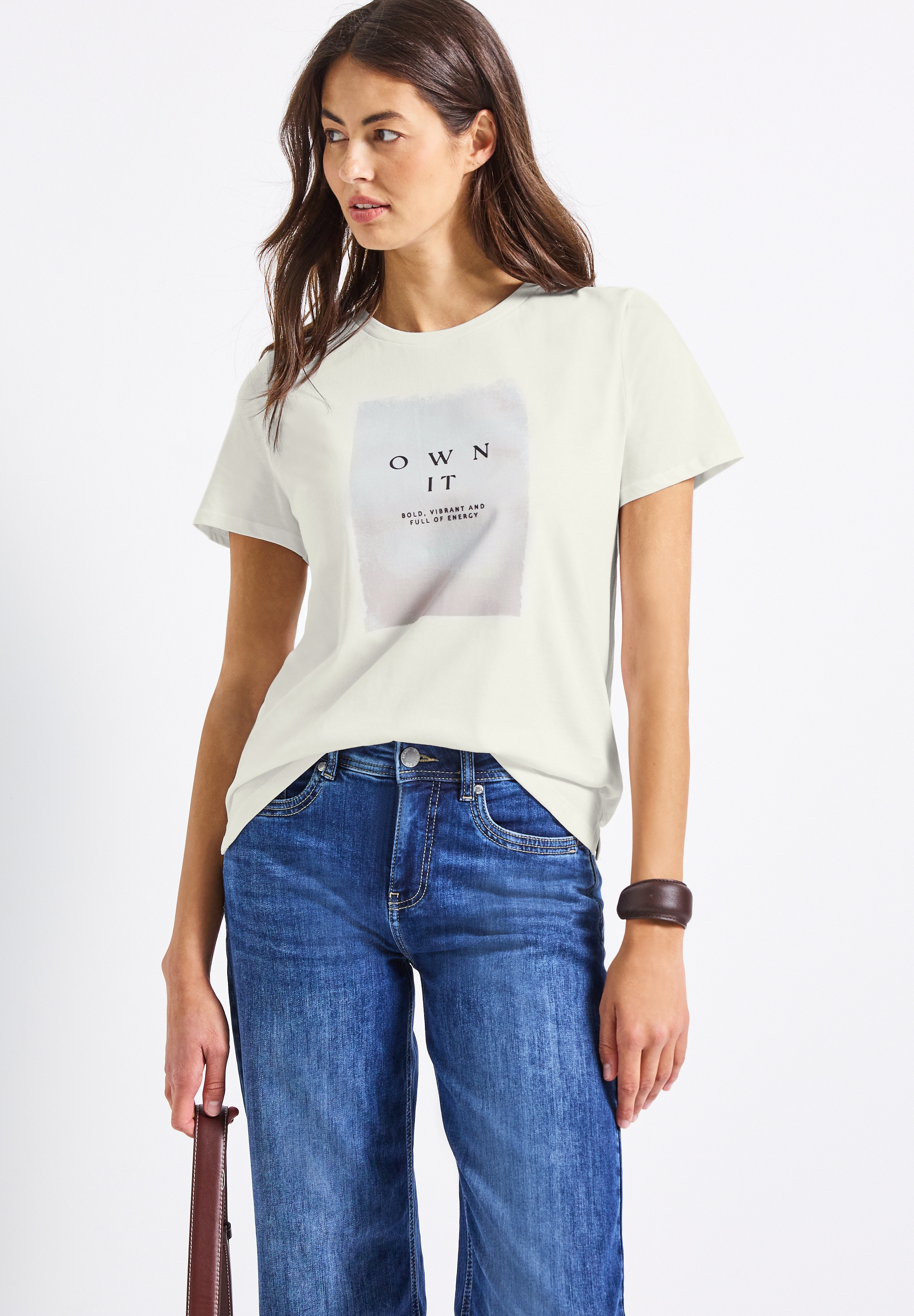 STREET ONE T-Shirt aus reiner Baumwolle