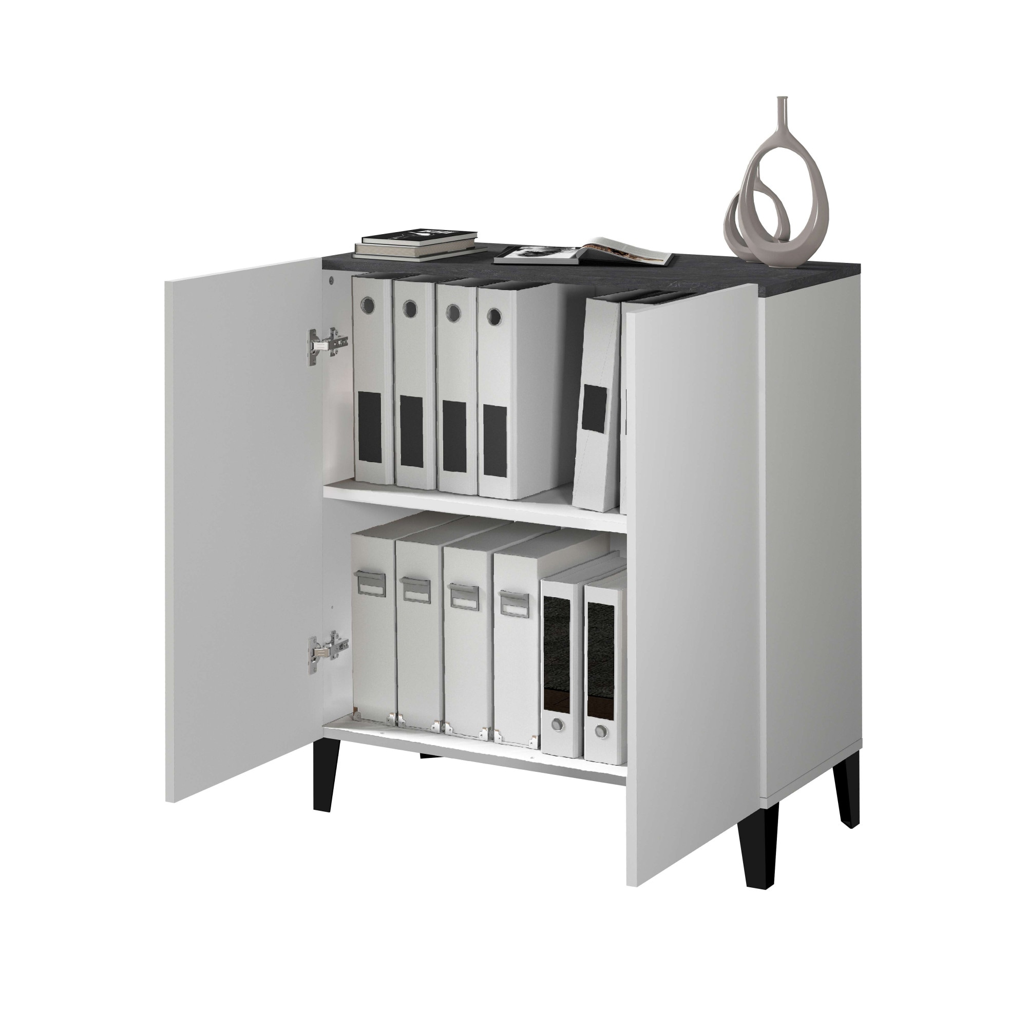 INOSIGN Aktenschrank »Sunrise Aktenschrank, Mehrzweckschrank, Büroschrank«, mit 2 Türen & 2 Fӓchern, Breite 79,2 cm, Made in Italy