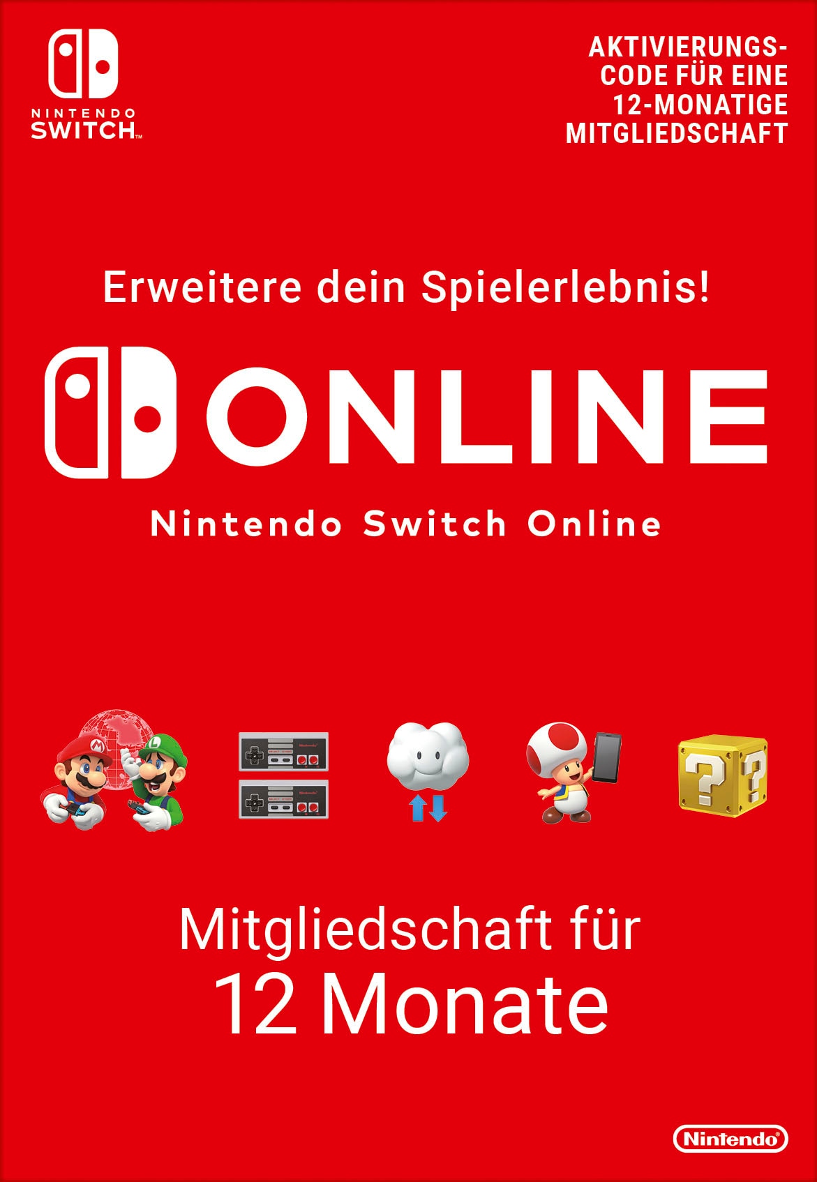 Nintendo Switch Konsolen-Set, inkl. Mario Party Superstars + Mitgliedschaft Nintendo Switch Online