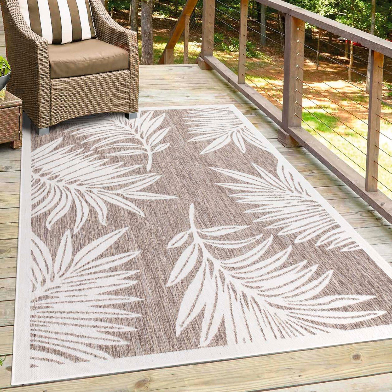 Carpet City Outdoorteppich »Outdoor 468«, rechteckig, 5 mm Höhe, Läufer, UV-beständig, Flachgewebe, auch quadratisch, In- und Outdoor
