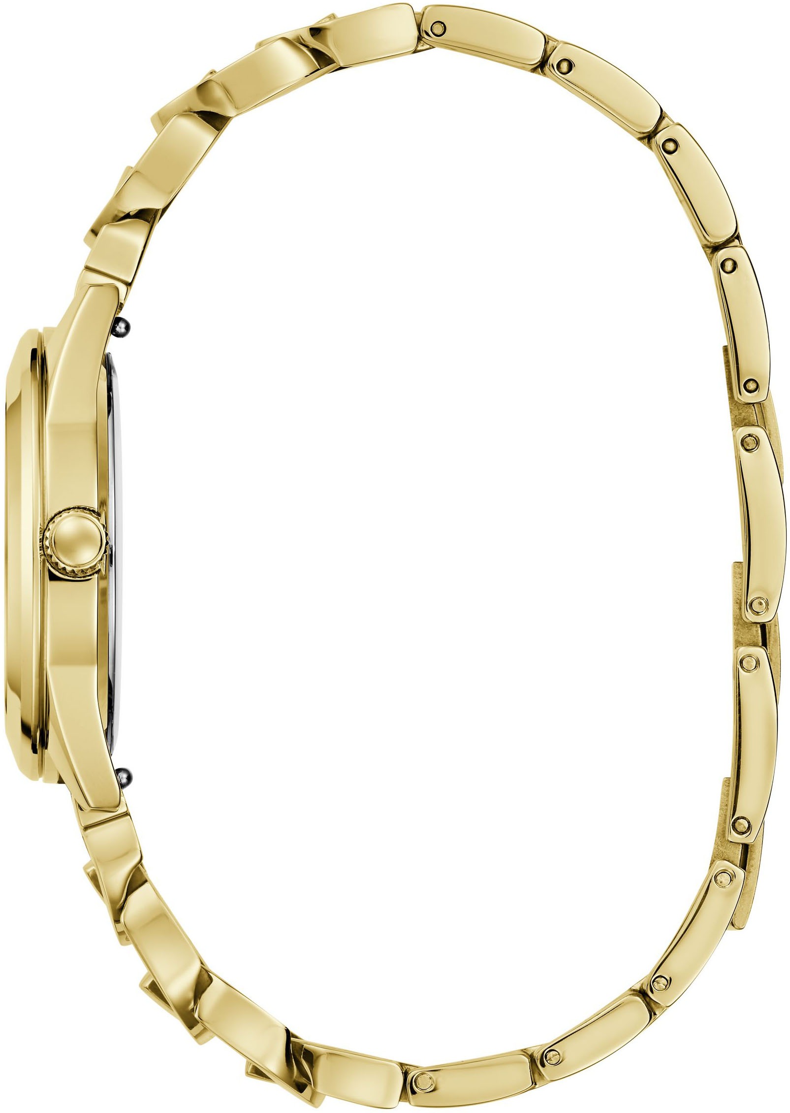 Guess Quarzuhr »SERENA«, (Set, 2 tlg., mit Wechselarmband aus Silikon), Armbanduhr, Damenuhr, Edelstahlarmband, ideal auch als Geschenk