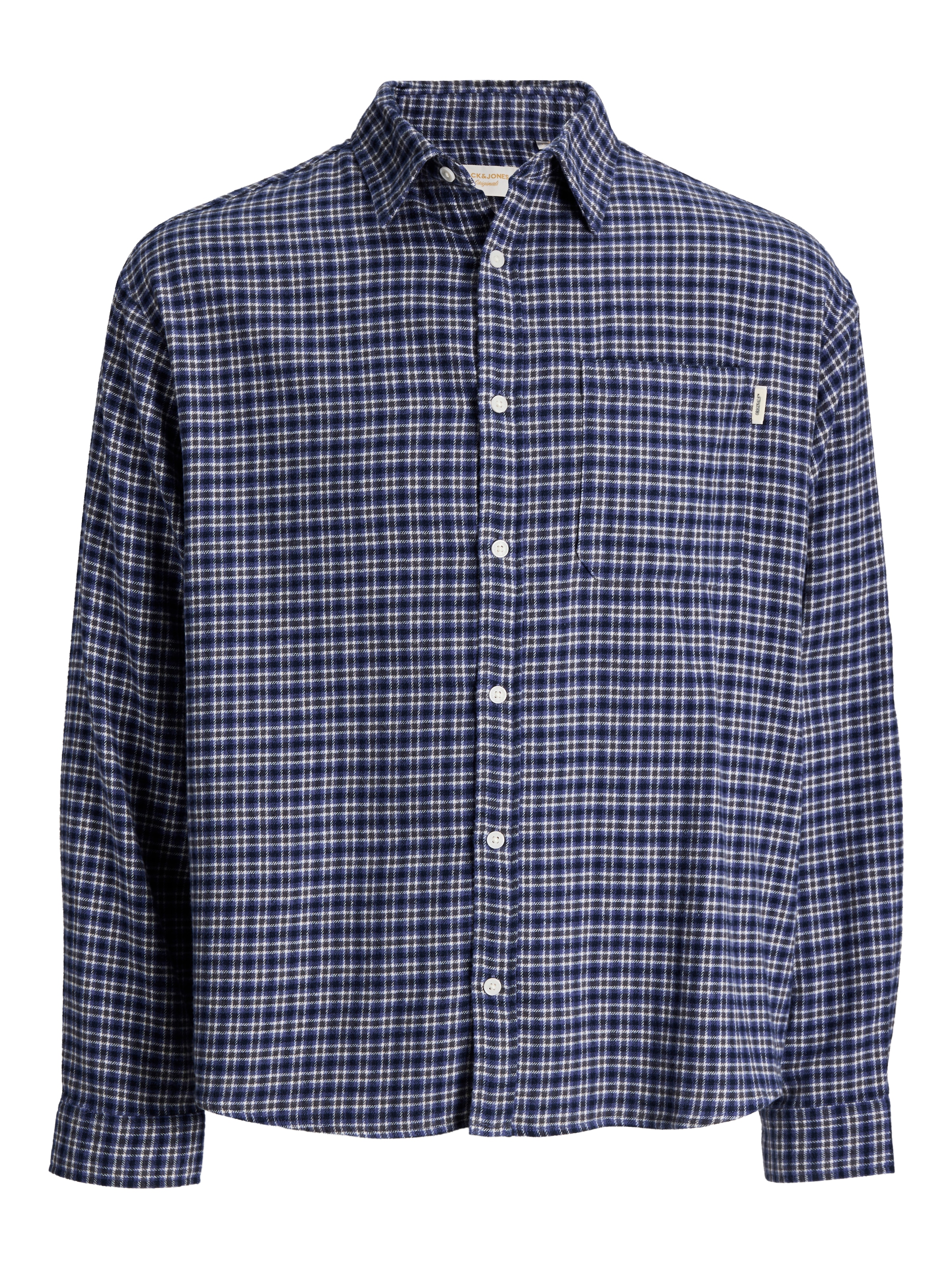 Jack & Jones Langarmhemd "JORFREDERIKSBERG FLANNEL SHIRT L/S" Baumwolle, regular fit