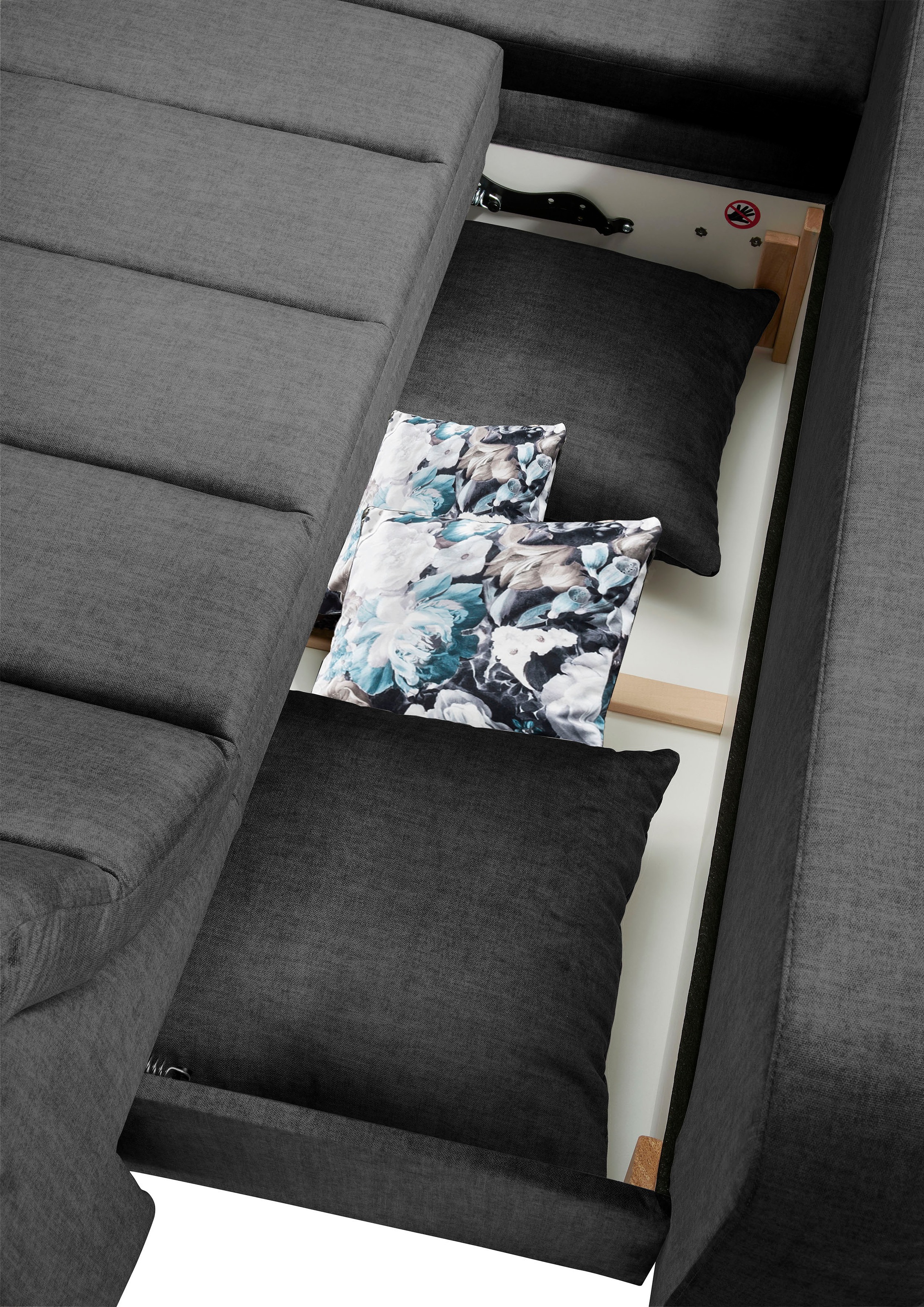 INOSIGN Ecksofa »Imolaa elegant, Breite 270cm, moderne Sitzsteppung, bequem, L-Form«, auch mit Bettfunktion und Bettkasten