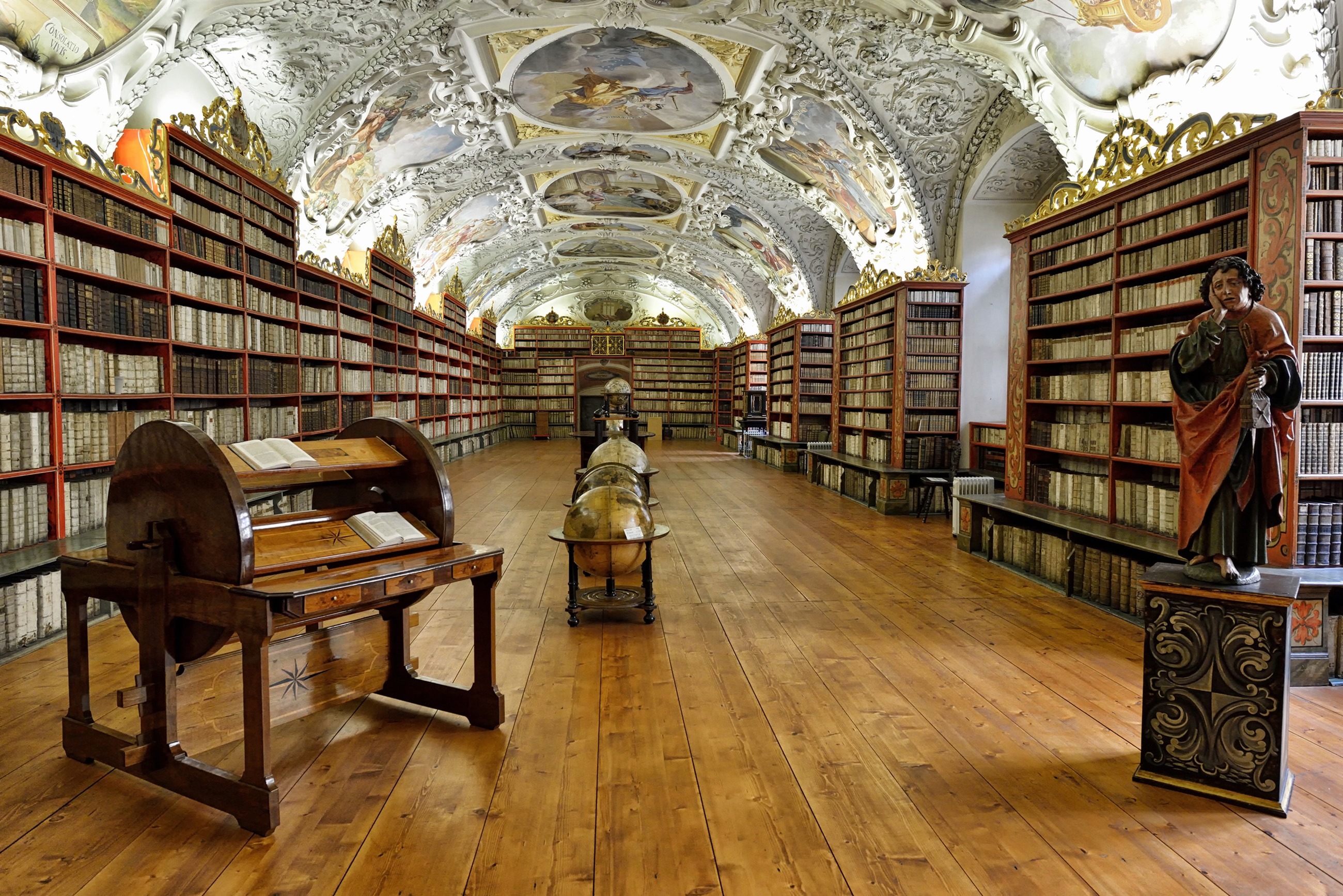 Papermoon Fototapete "ARCHITEKTUR-BIBLIOTHEK VON STRAHOV KLOSTER JAHR 1143"