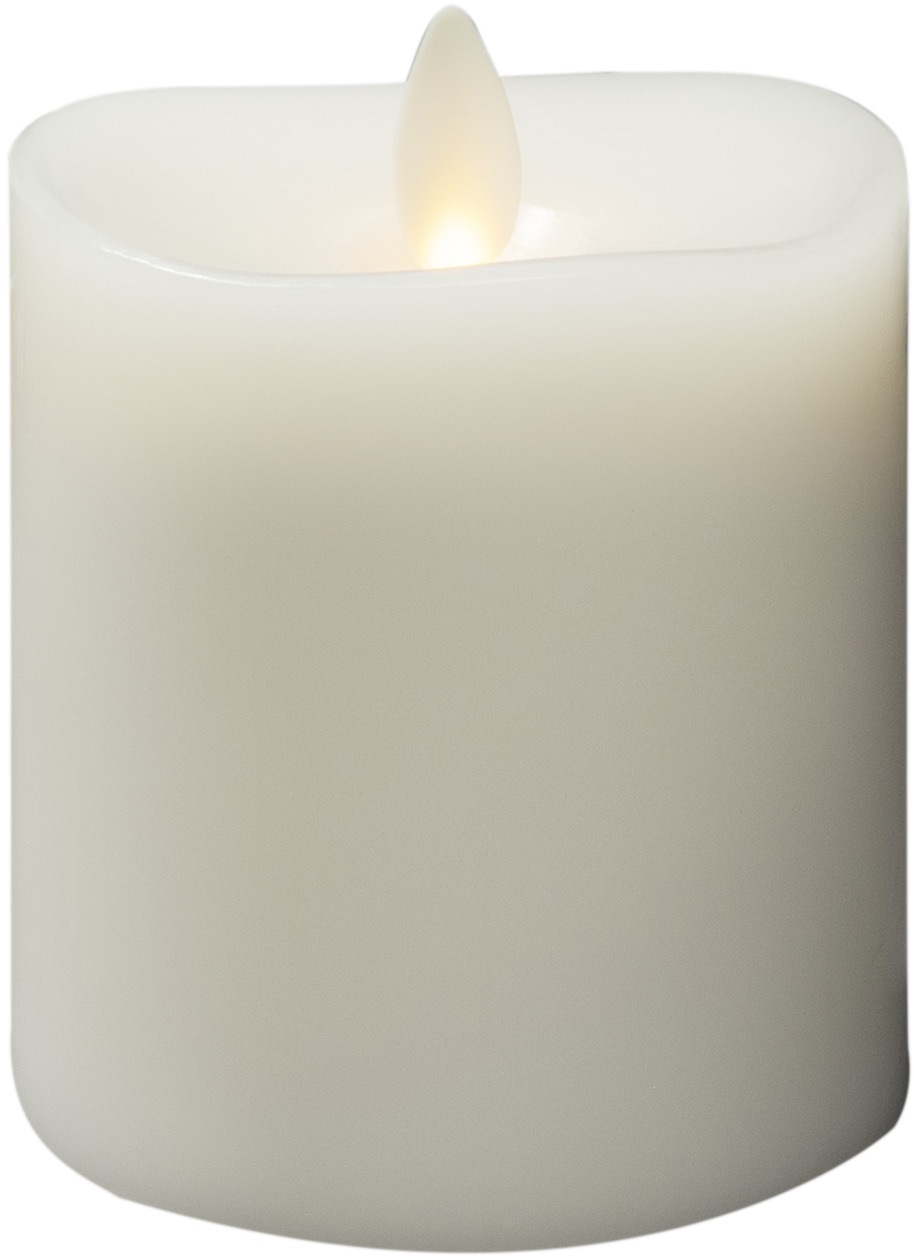 Thumbnail - KONSTSMIDE LED-Kerze LED Echtwachskerze cremeweiß, mit 3D Flamme und geschmolzener Kante