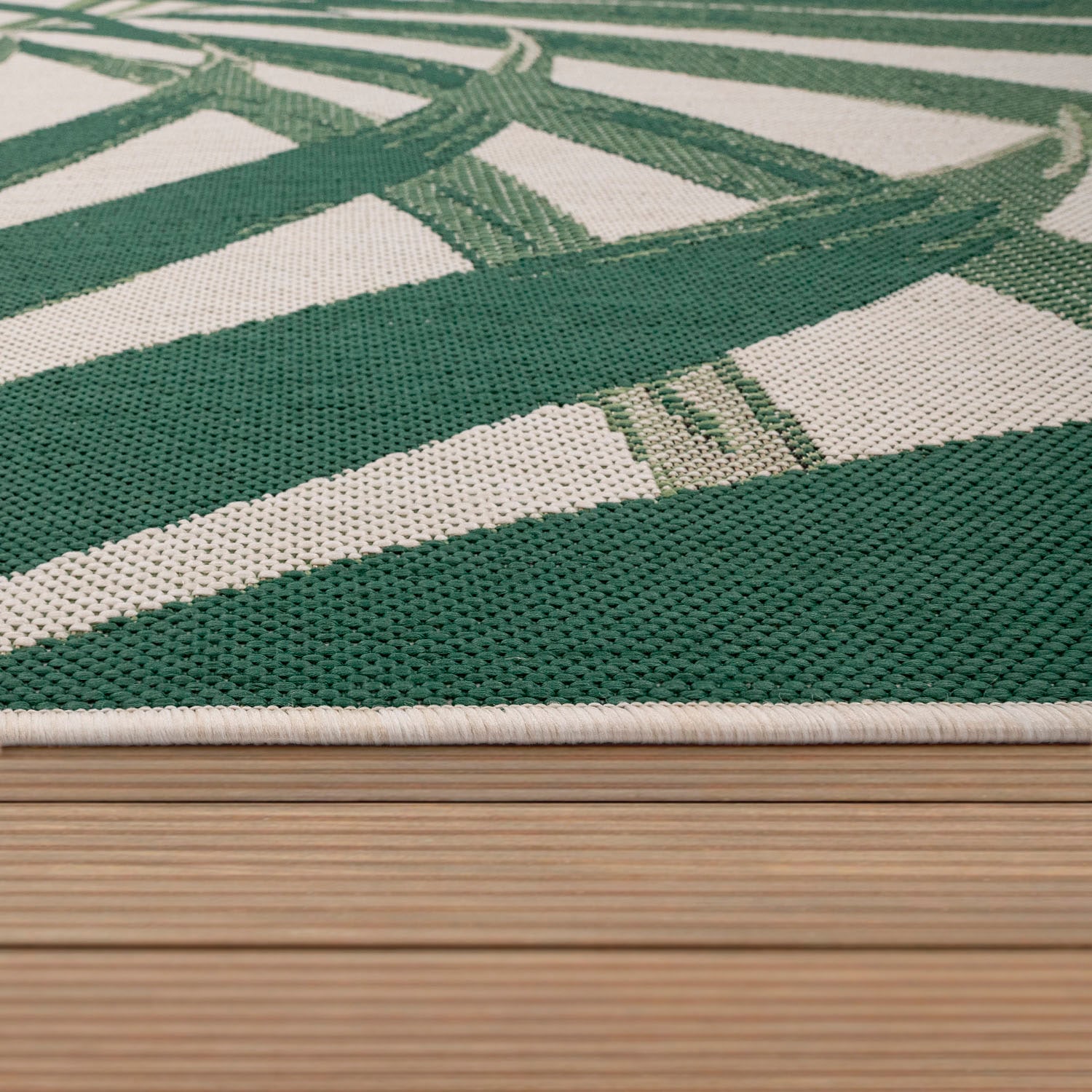 Paco Home Teppich »Ostende 552«, Palmenblätter, Motiv geeignet, In- auf | Outdoor BAUR Rechnung und Flachgewebe, rechteckig, Wohnzimmer