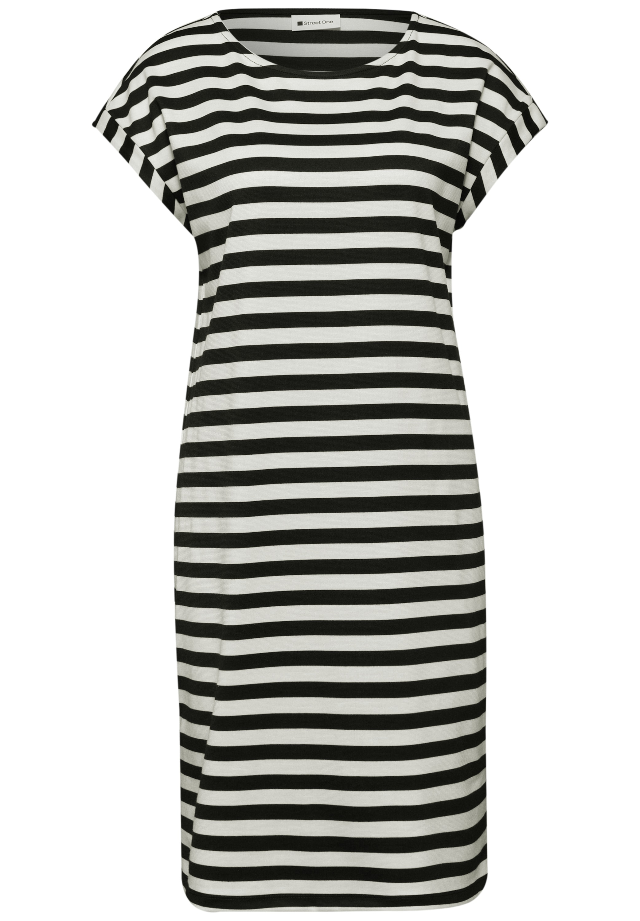 STREET ONE Jerseykleid Ohne Taschen im Streifendesign