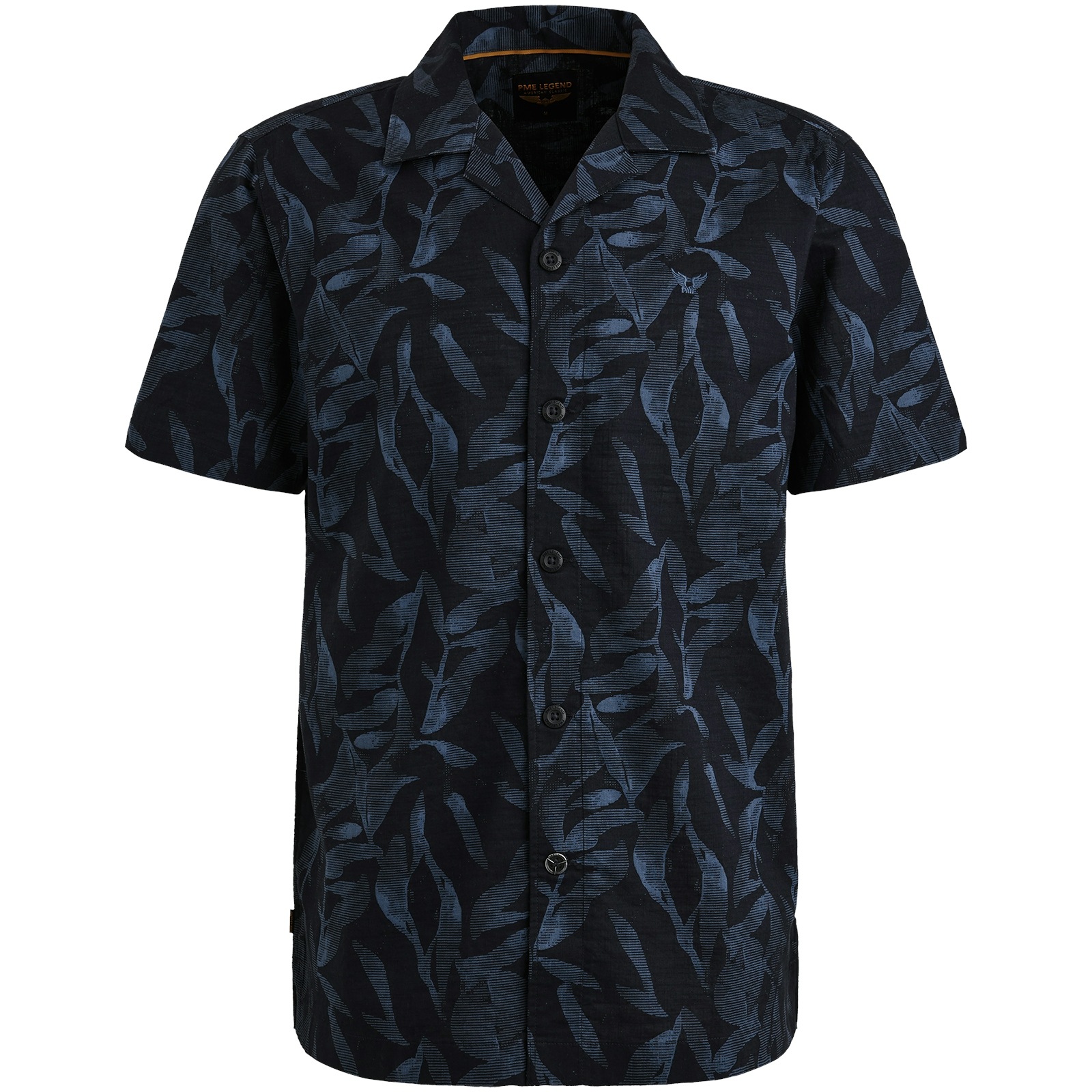 PME LEGEND Kurzarmhemd »Short Sleeve Shirt Print On Ctn Slub«, mit floralem Muster