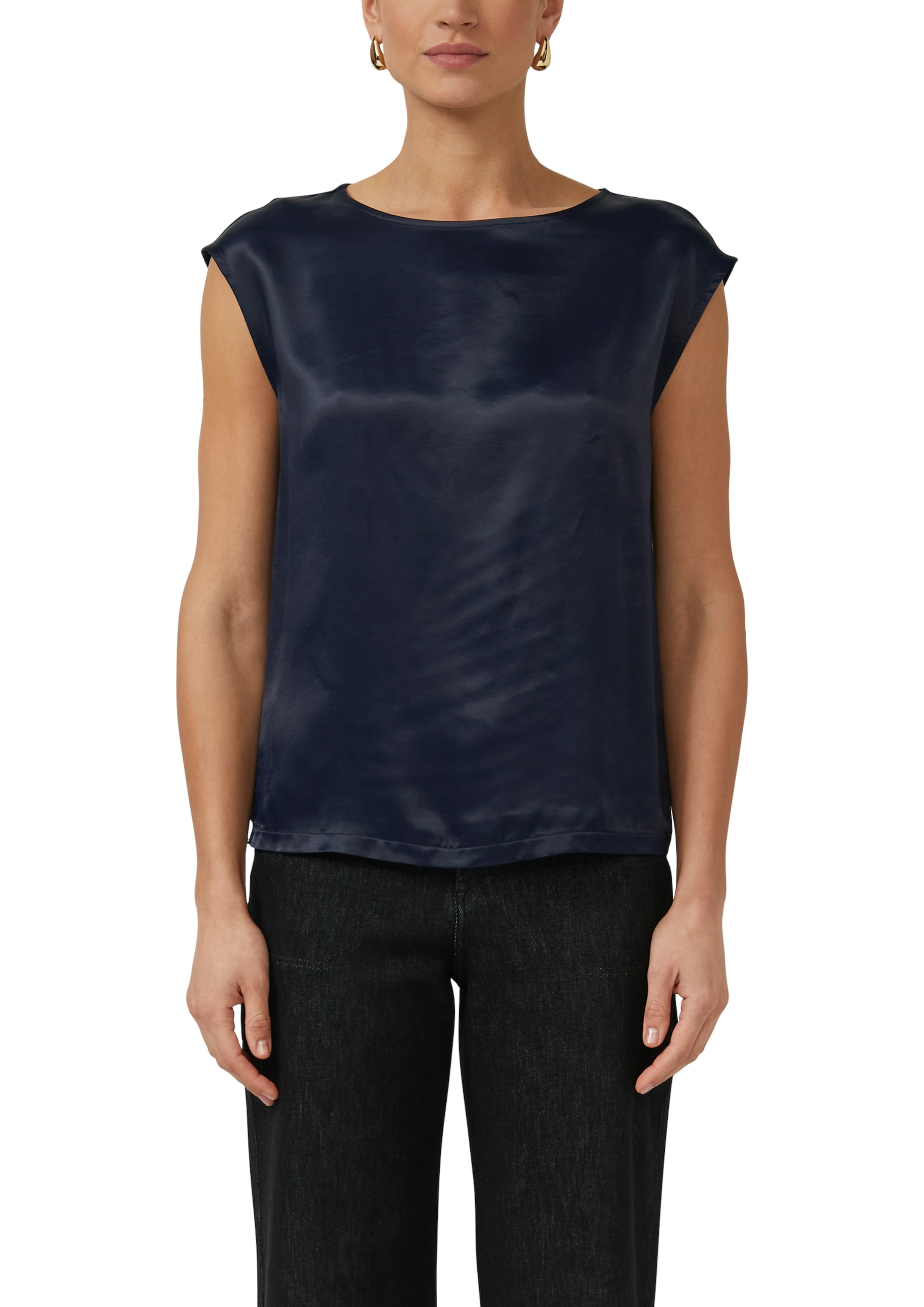 s.Oliver BLACK LABEL Rundhalsshirt mit Stretchanteil günstig online kaufen