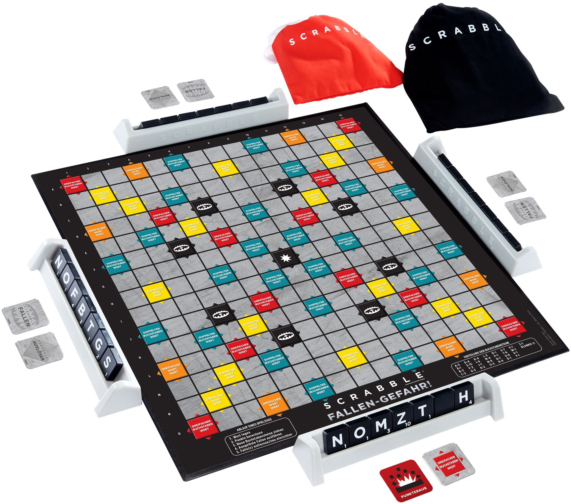 Mattel games Spiel »Scrabble Fallen-Gefahr« | BAUR