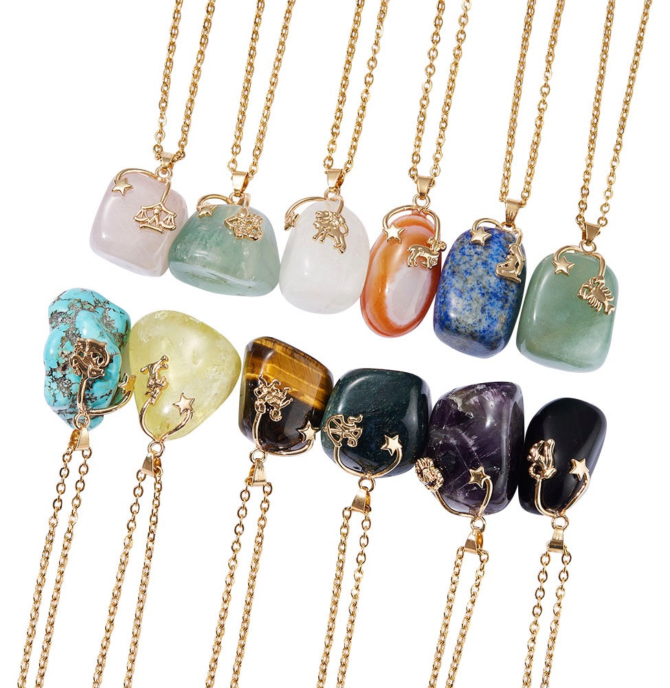 Firetti Kette mit Anhänger »Schmuck Geschenk Halsschmuck Anker/Halskette Sternzeichen Geburtsstein«, Made in Germany - mit Edelstein