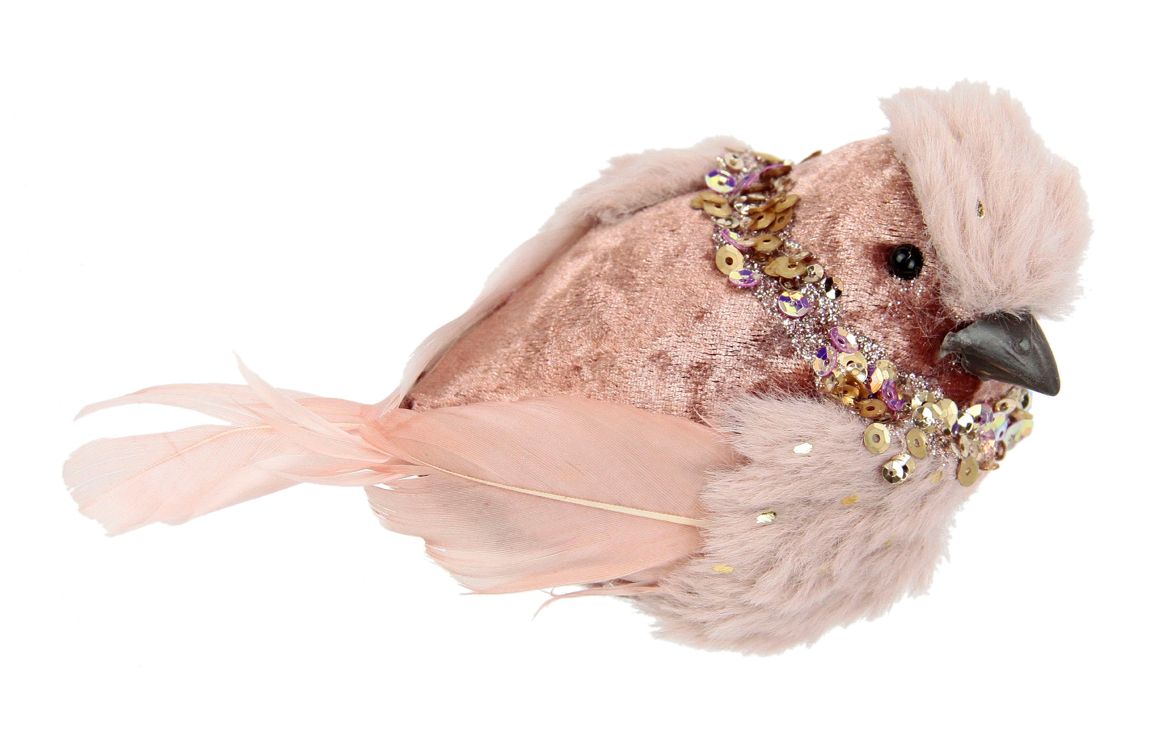 I.GE.A. Dekofigur »Vogel«, Aus Plüsch, mit Glamour-Pailletten, Dekovogel  kaufen | BAUR