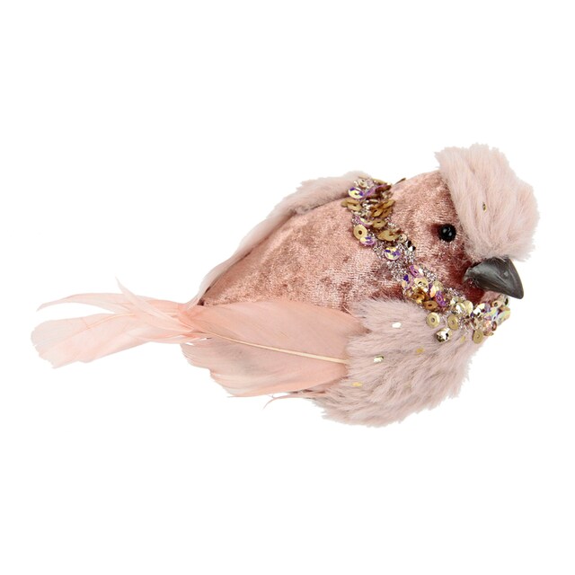 I.GE.A. Dekofigur »Vogel«, Aus Plüsch, mit Glamour-Pailletten, Dekovogel  kaufen | BAUR