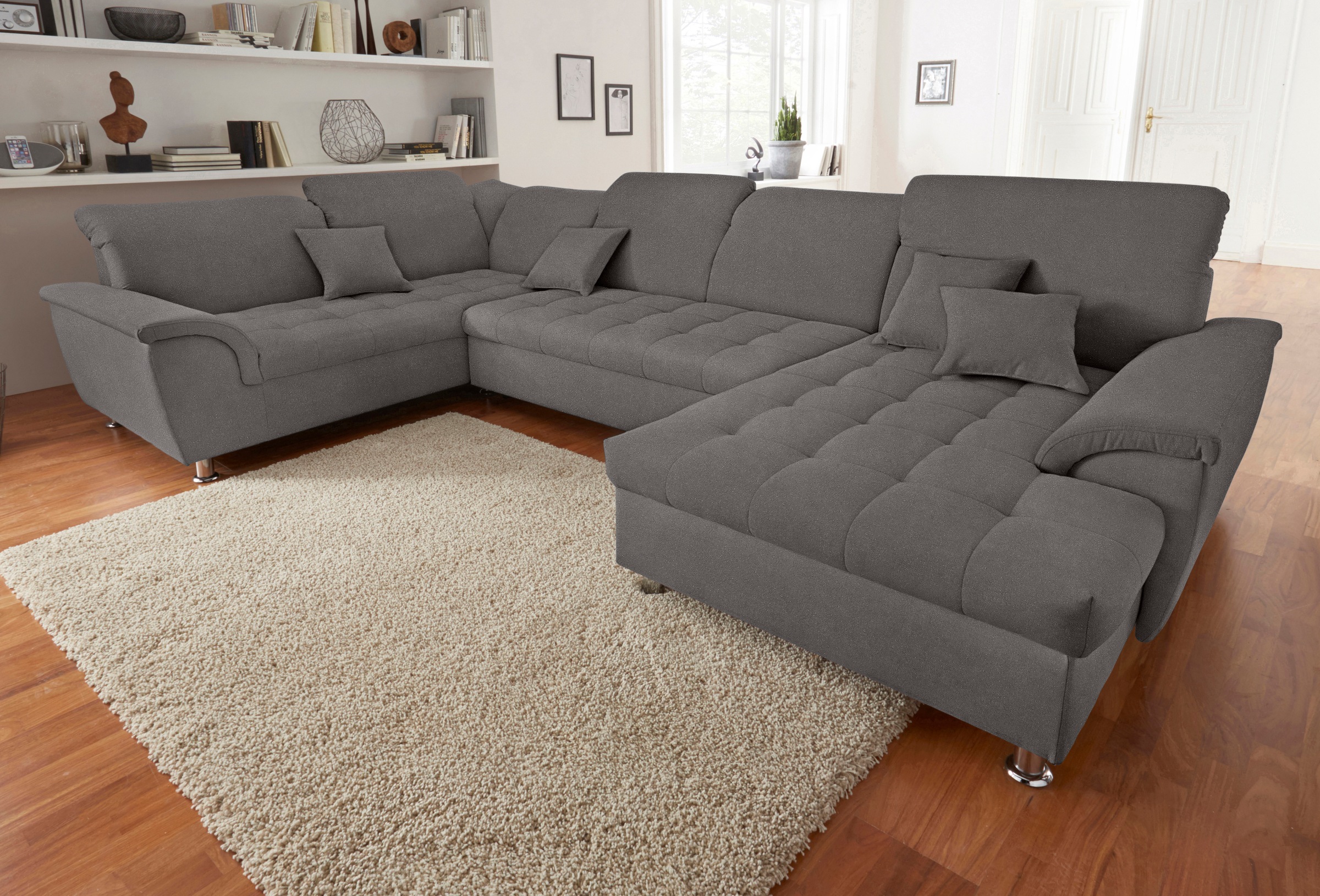 DOMO collection Wohnlandschaft "Franzi 140 kg/Sitz,wahlw. Kopfteilverstell. günstig online kaufen