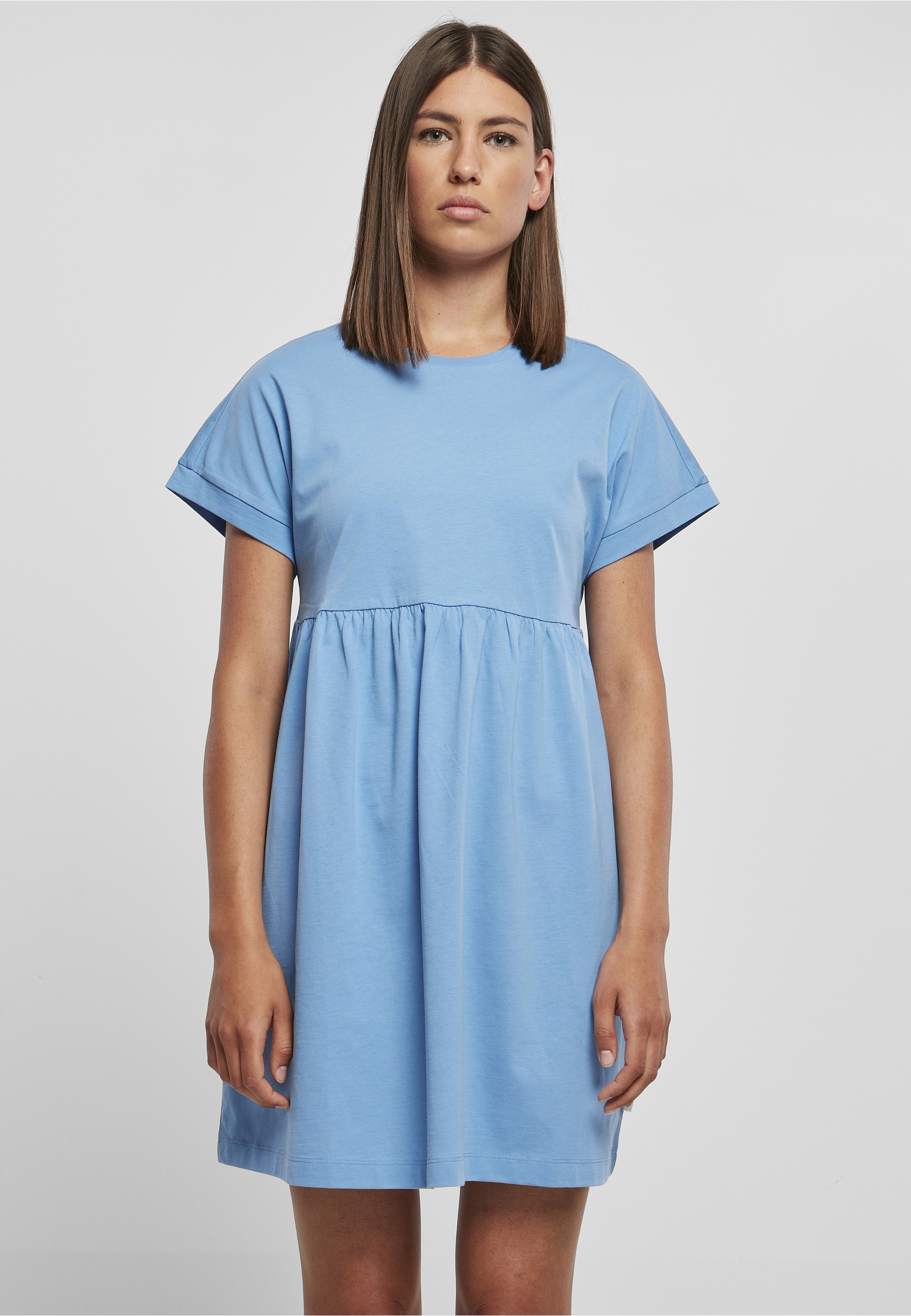 URBAN CLASSICS A-Linien-Kleid »Urban Classics Damen Ladies Organic Empire Valance Tee Dress« 1 tlg.