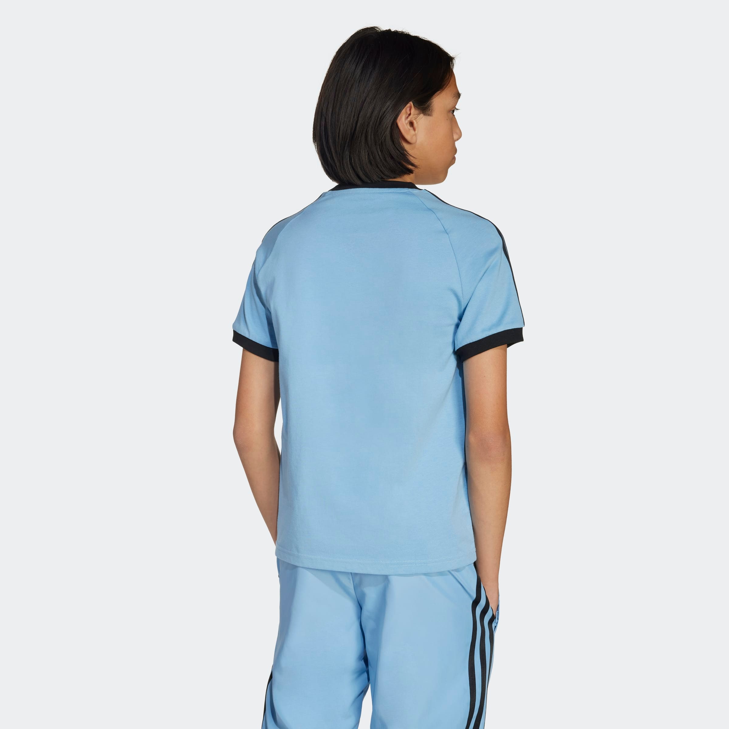 adidas Originals T-Shirt »3 STRIPE TEE« sportlicher Stil, mit kurzen Ärmeln, für Kinder, aus Baumwolle