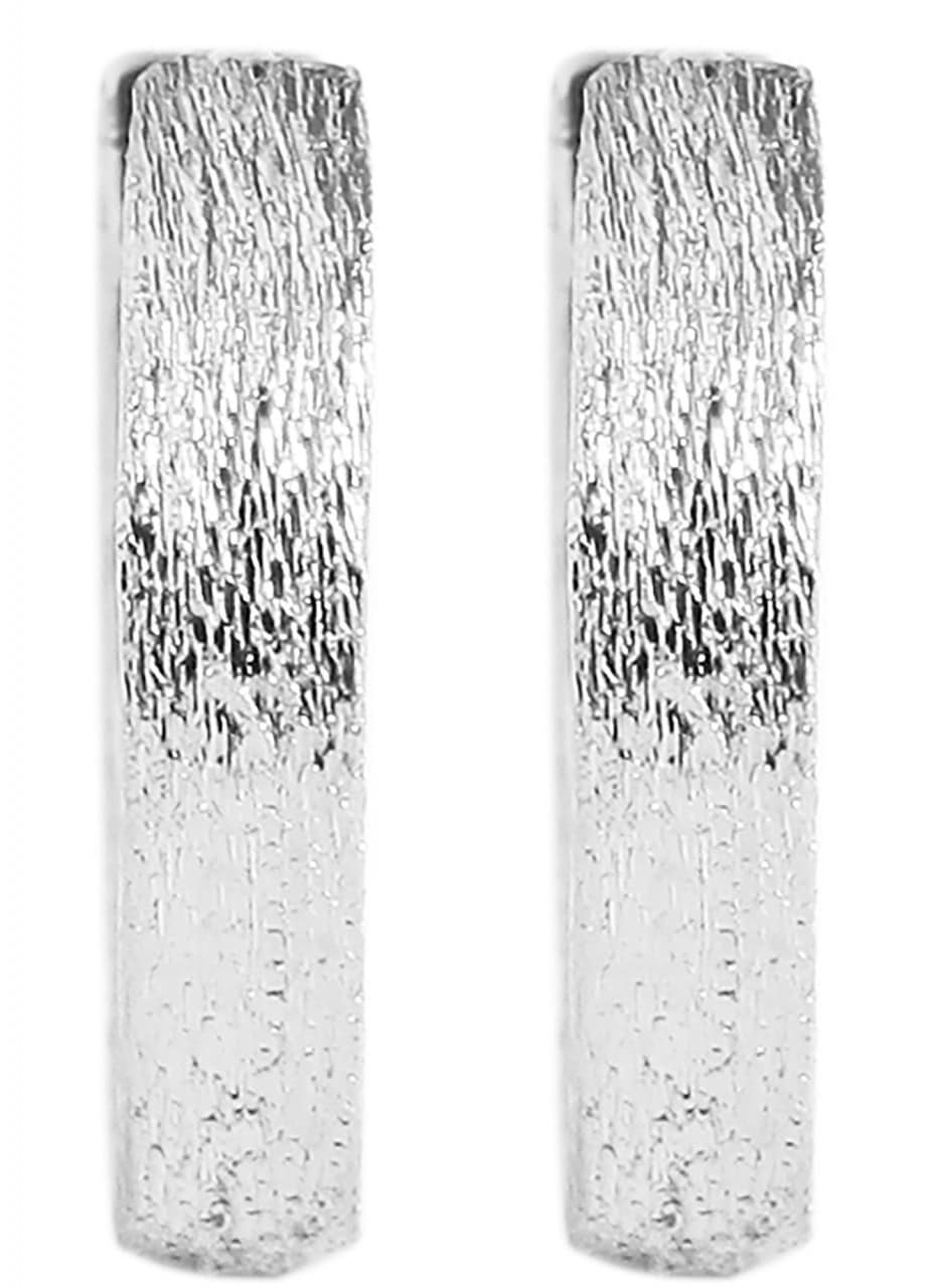 Adelia´s Paar Creolen »Damen Creolen aus mattem 925 Sterling Silber Ø 7 mm«