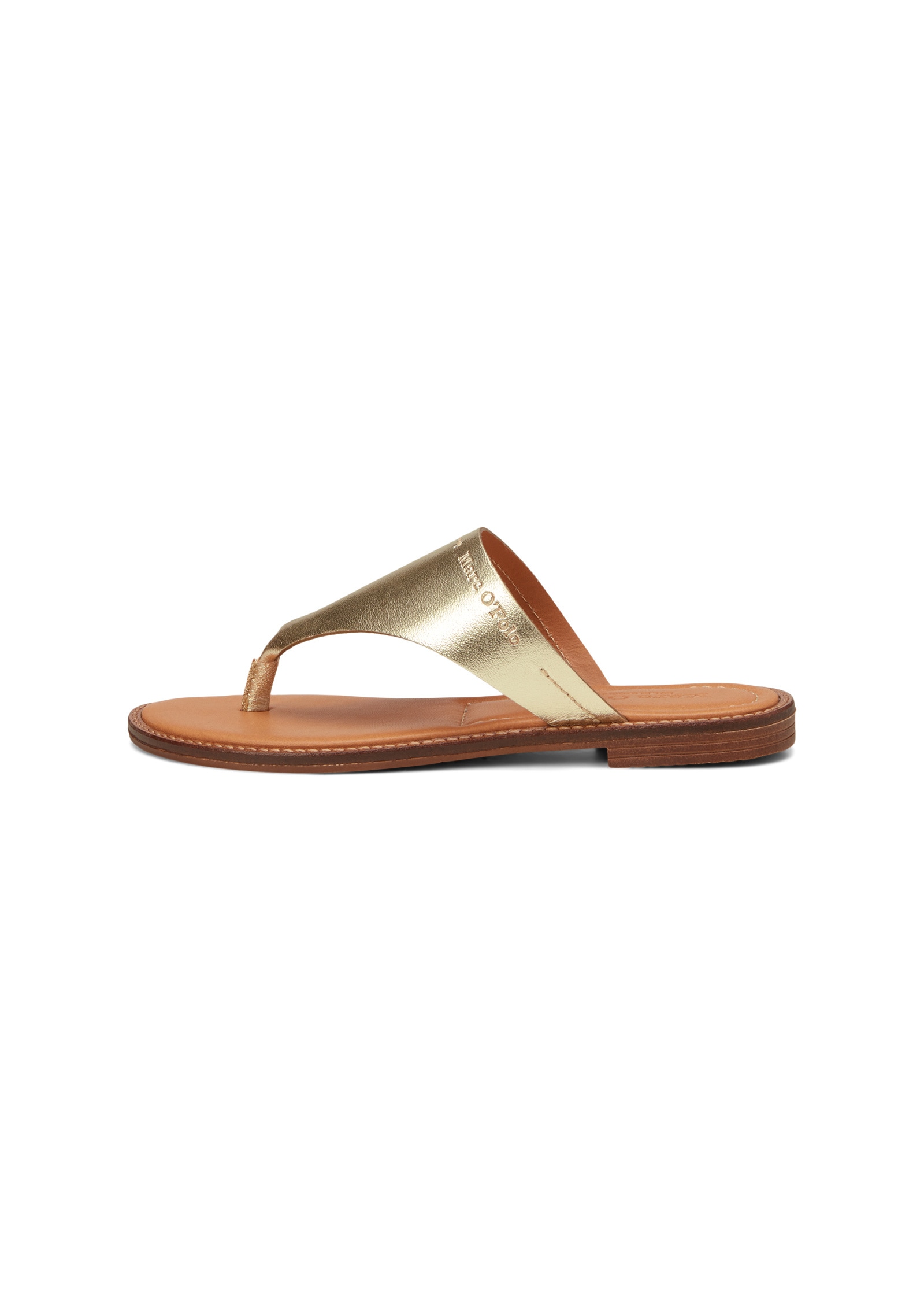 Marc O'Polo Sandale »mit Champagner-Metallic-Glanz«