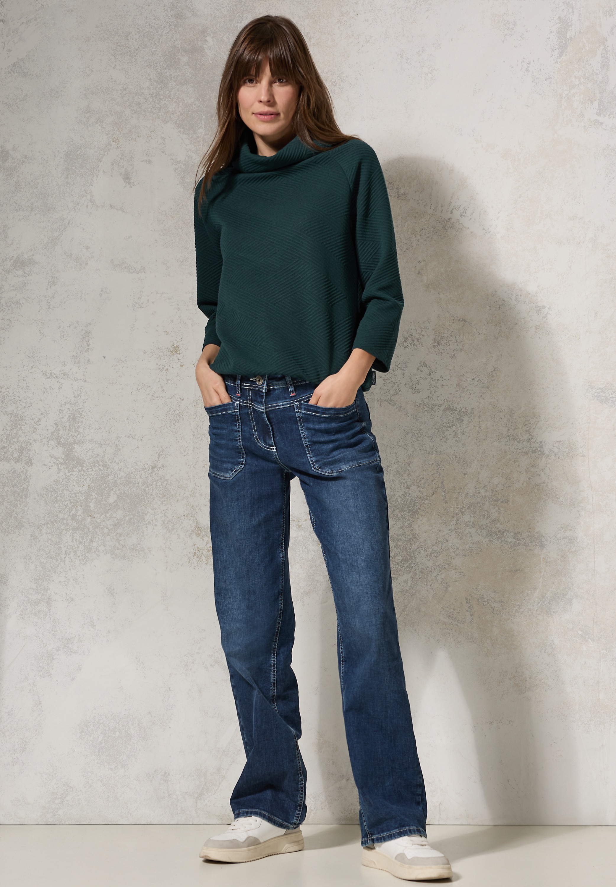 Thumbnail - Cecil Rollkragenshirt mit 3/4 Ärmeln