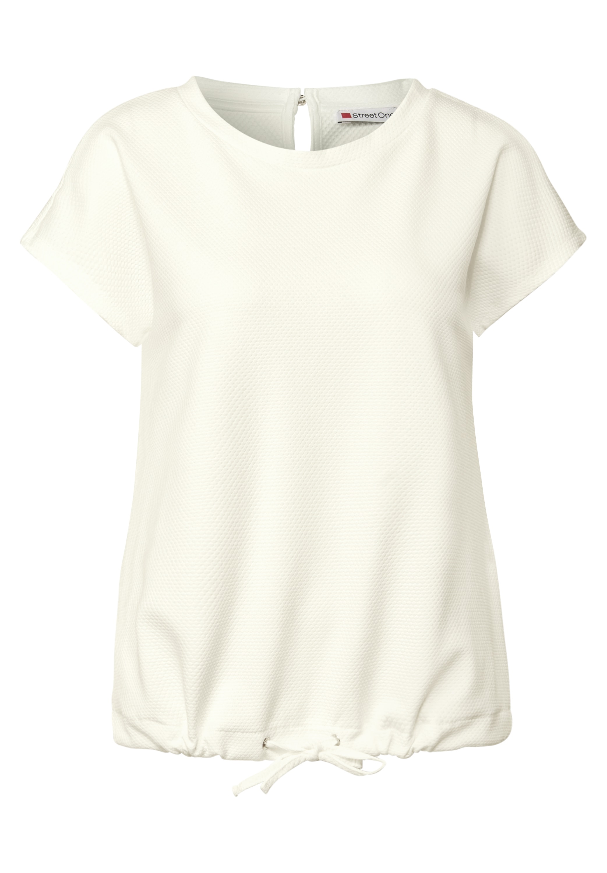 STREET ONE T-Shirt, mit Tunnelzug am Saum