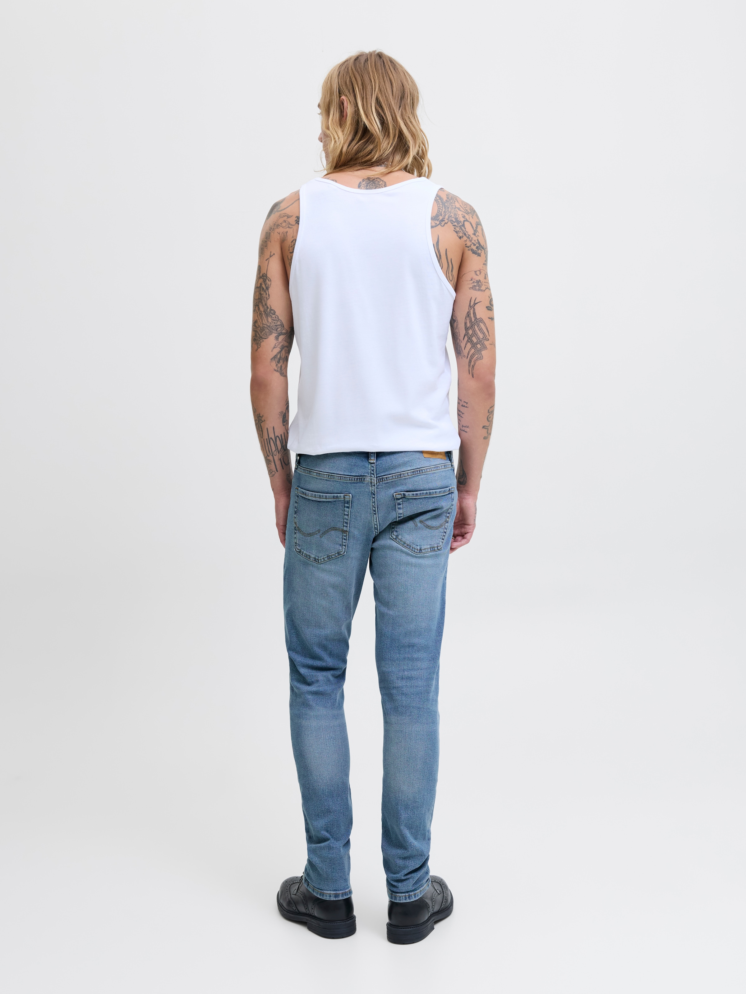 Jack & Jones Slim-fit-Jeans »JJIGLENN Jeans mit schmaler Beinform und Stretch für Komfort« Baumwollmischung, slim fit