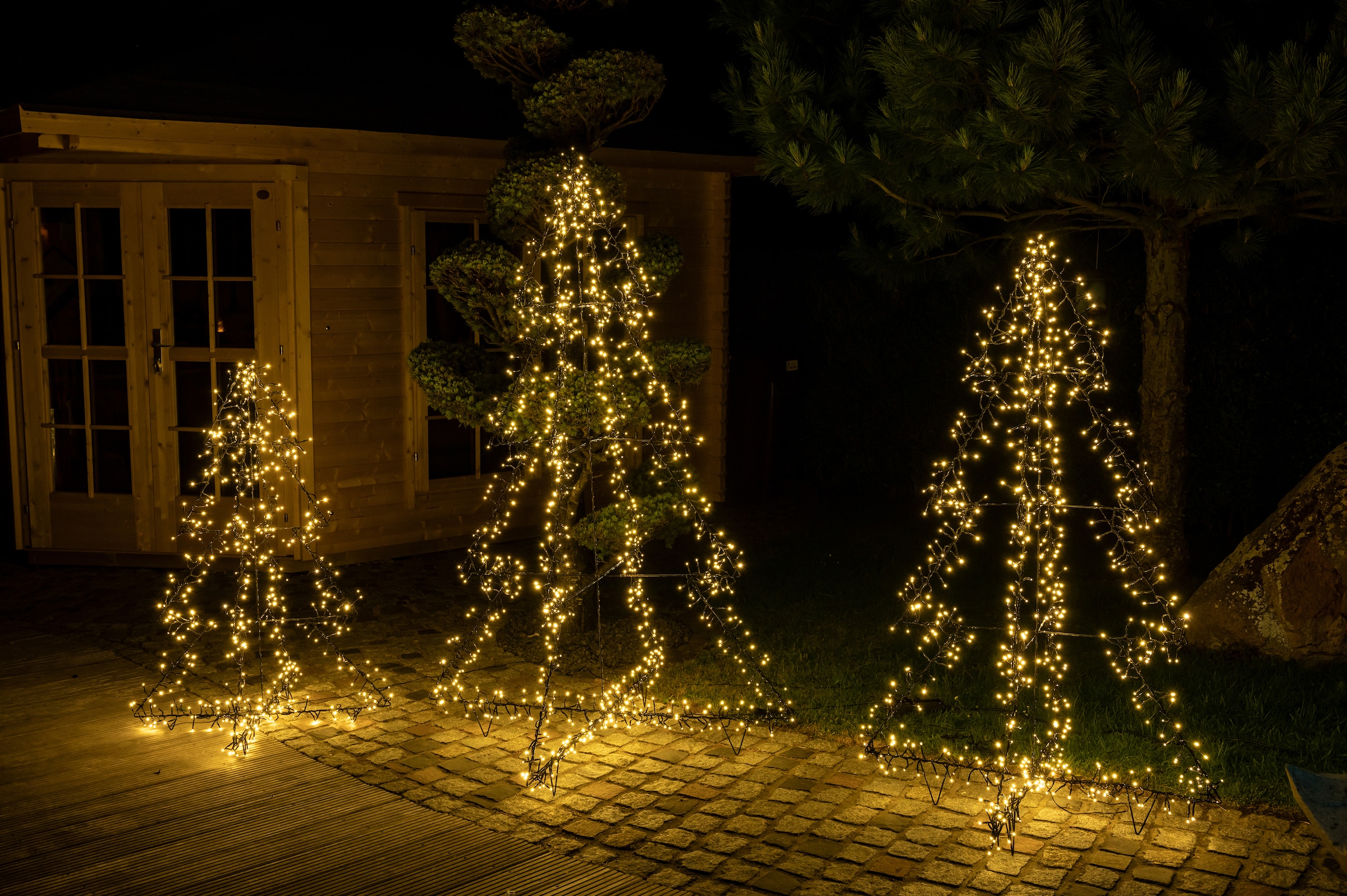 Star-Max LED Dekolicht »Weihnachtsdeko aussen«, 500 flammig-flammig, in 3D-Optik