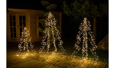 LED Dekolicht »Weihnachtsdeko aussen«, 500 flammig-flammig, in 3D-Optik