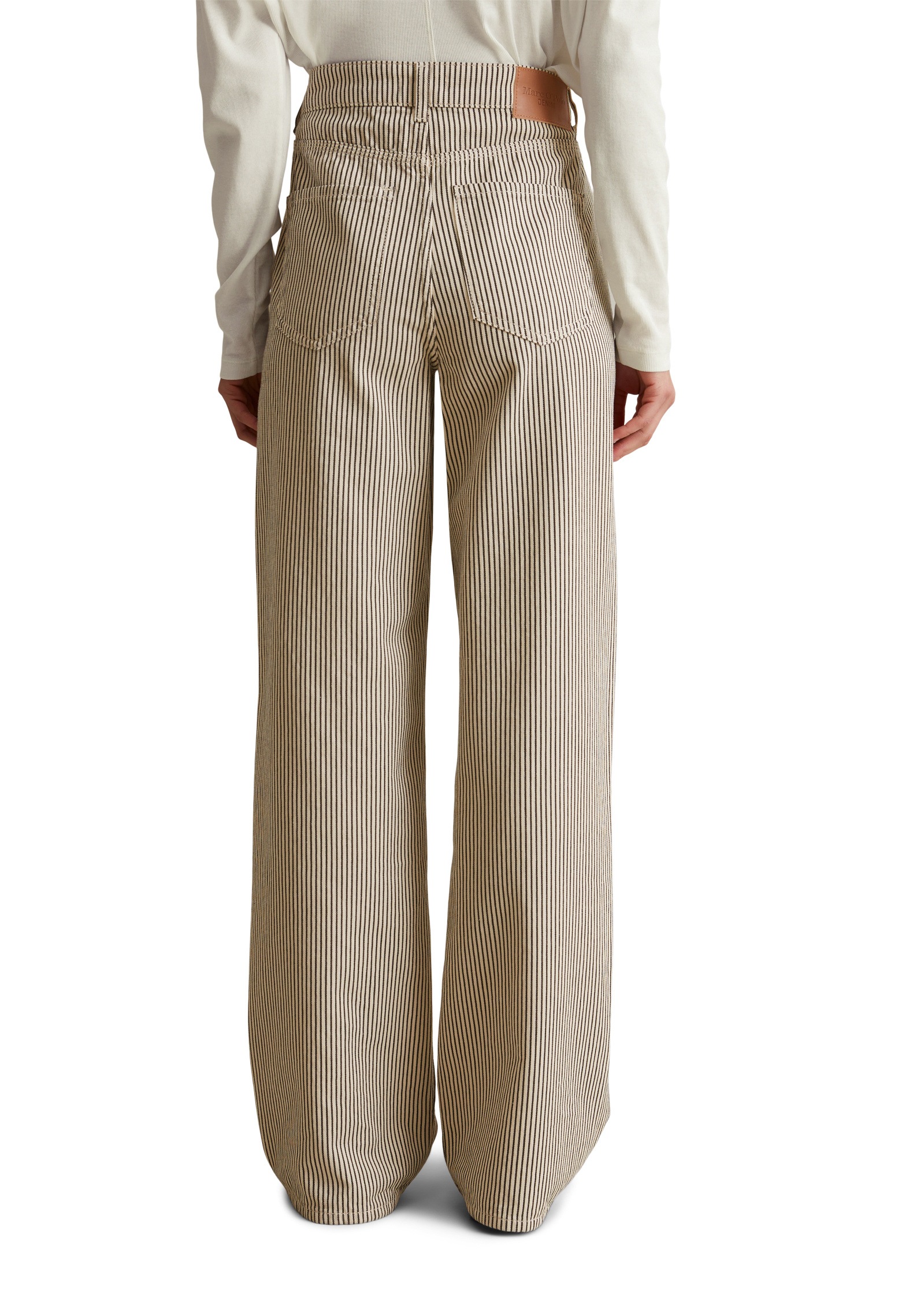 Marc O'Polo DENIM Weite Jeans »aus gestreiftem Organic Cotton«