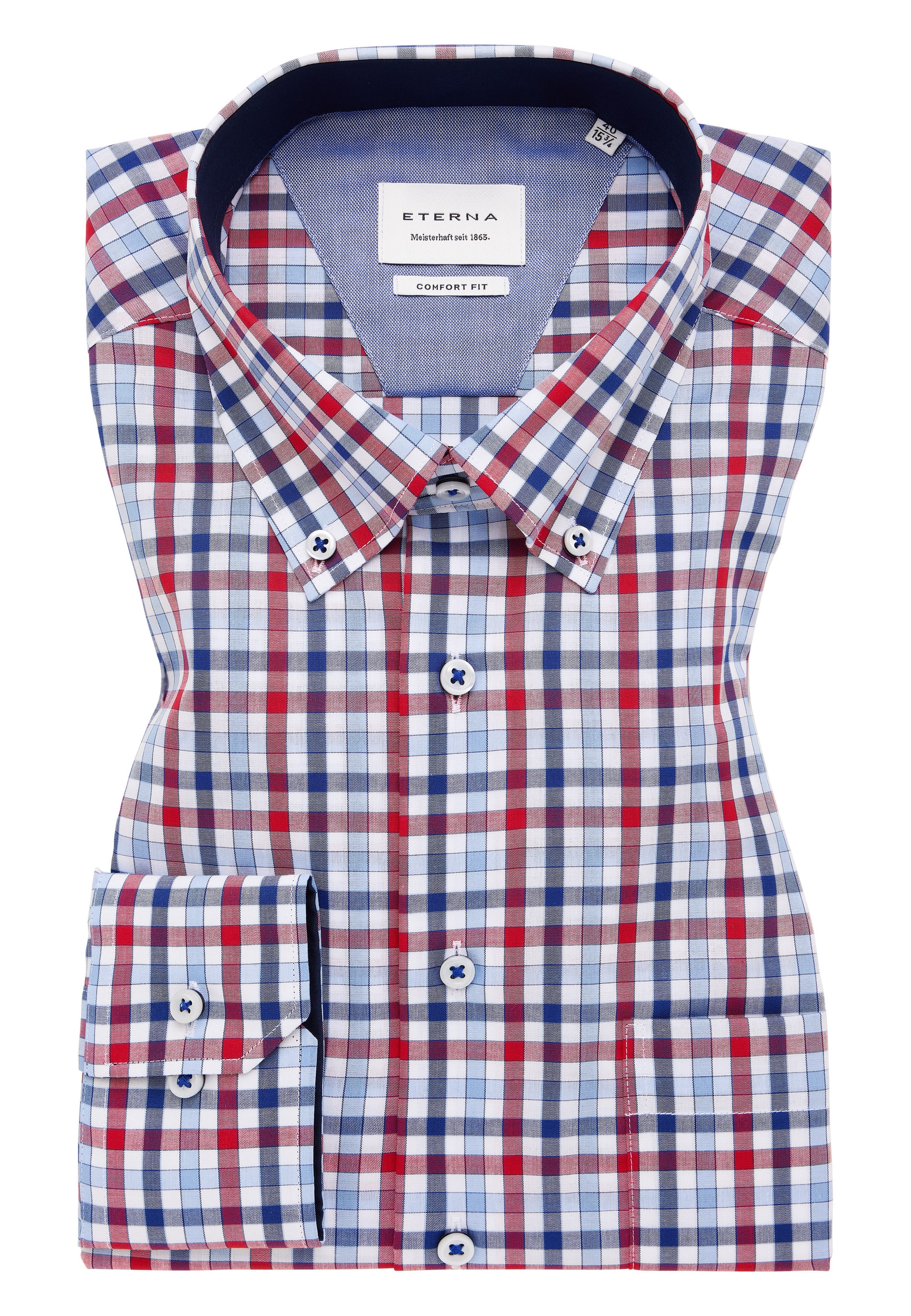 Eterna Langarmhemd »COMFORT FIT«, NON IRON (bügelfrei)
